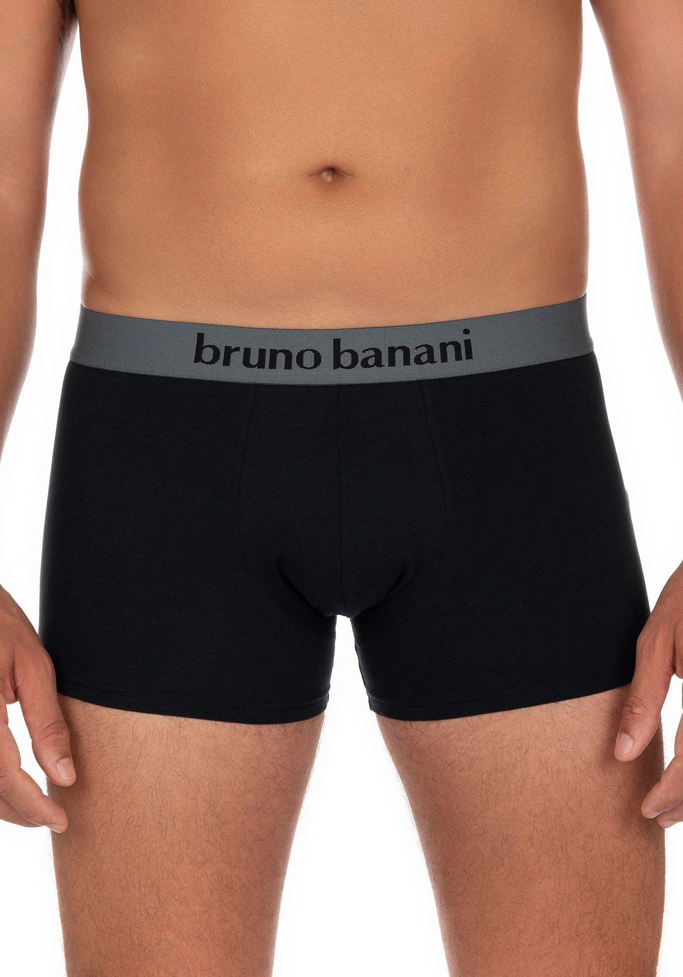 Bruno Banani Boxershort met contrasterend logo-tailleband (2 stuks, Set van 2)