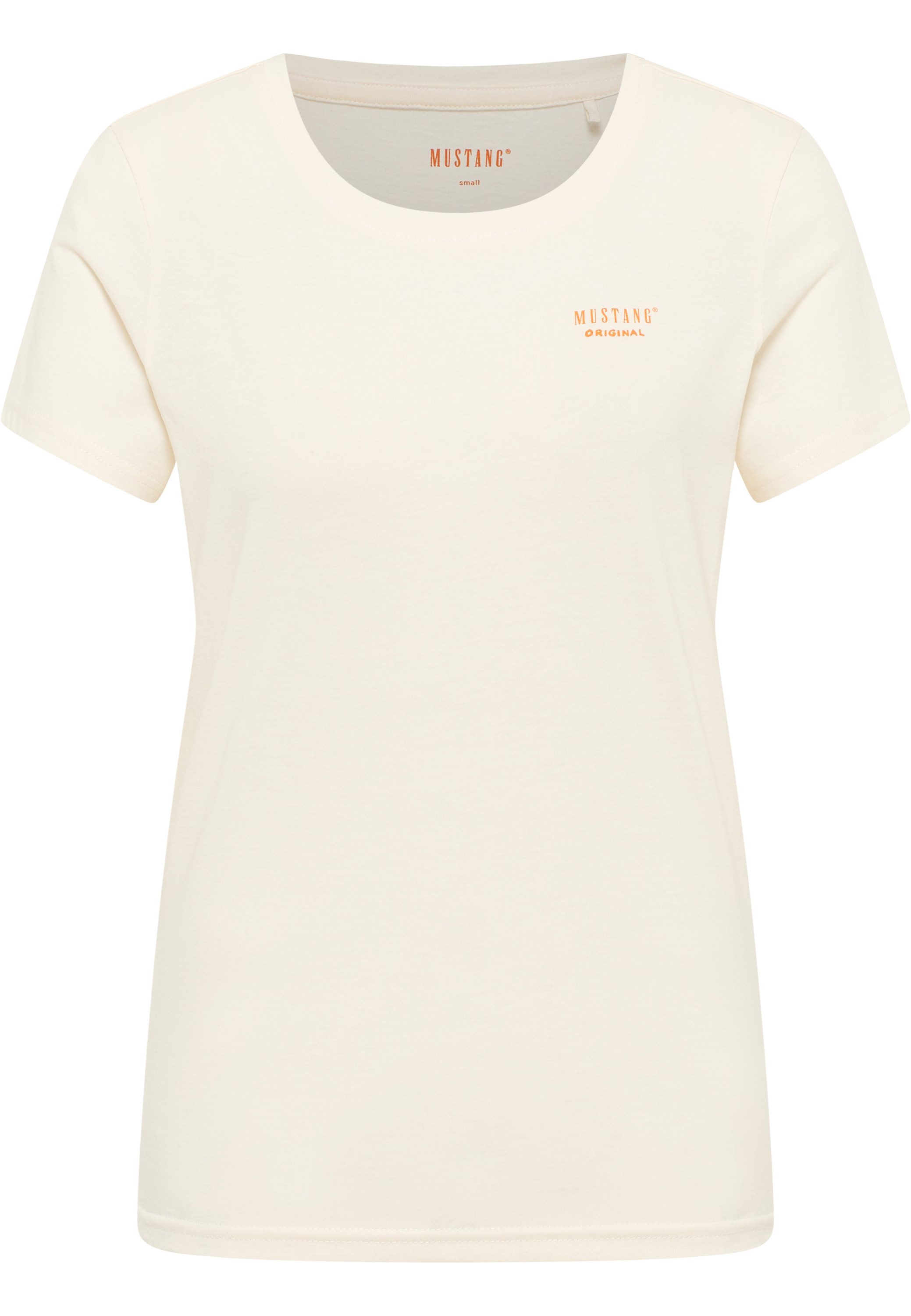 MUSTANG Shirt met korte mouwen Dames stijl Alma dames shirts maat L wit