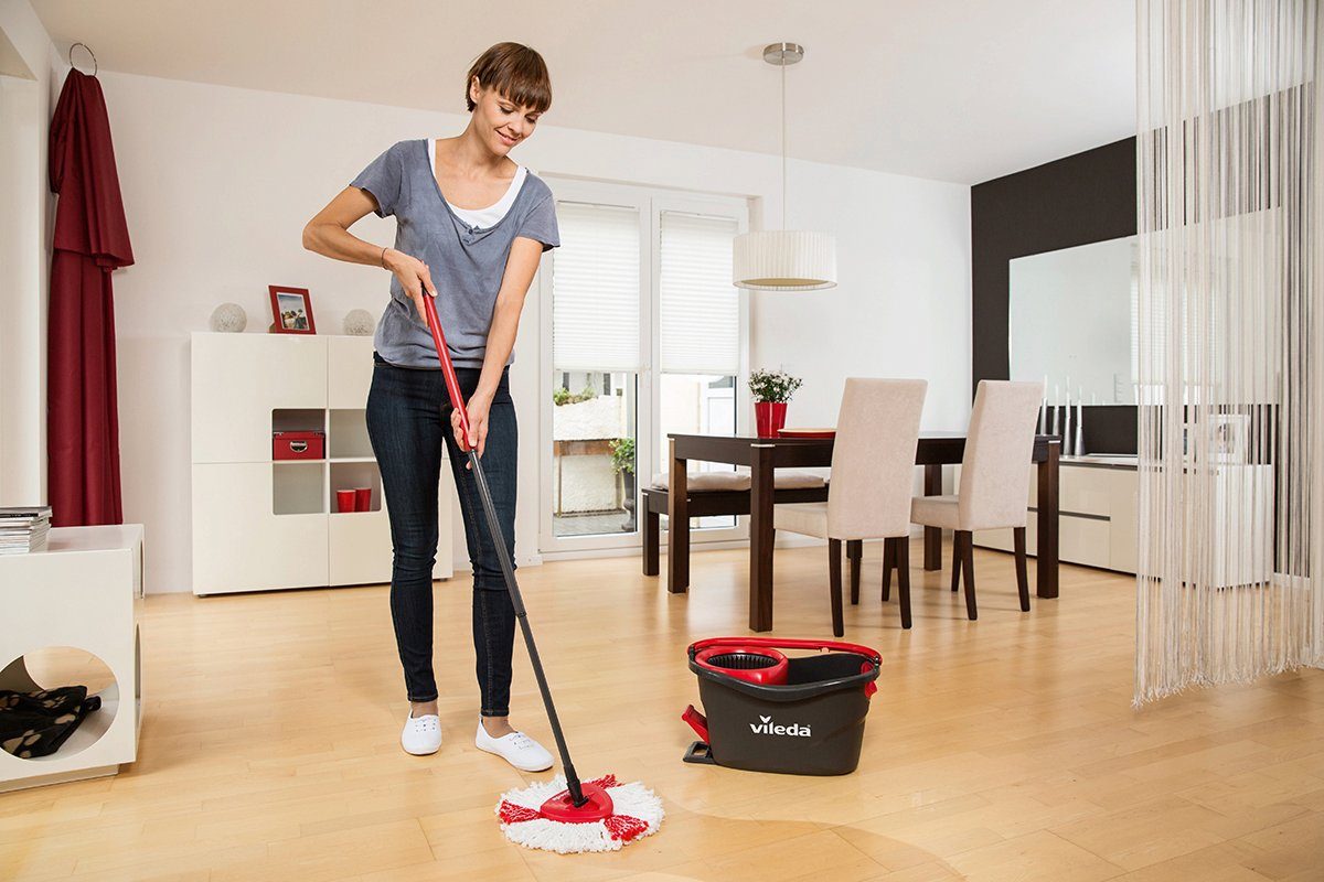Vileda Vloerwisserset Turbo Easy Wring & Clean ideaal voor laminaat, parket, tegels