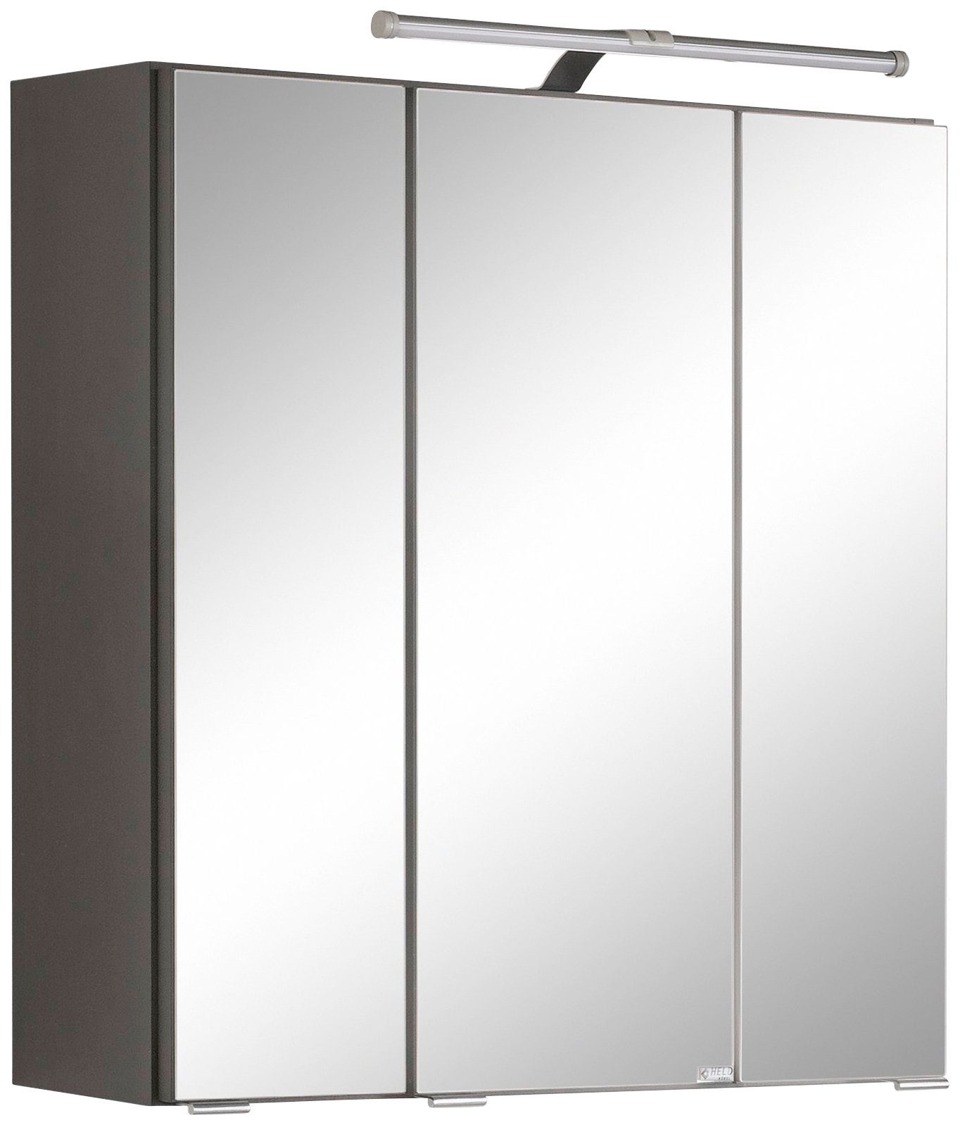welltime Badkamerserie Avignon met 3d-spiegelkast met led-opzetlamp (2-delig)