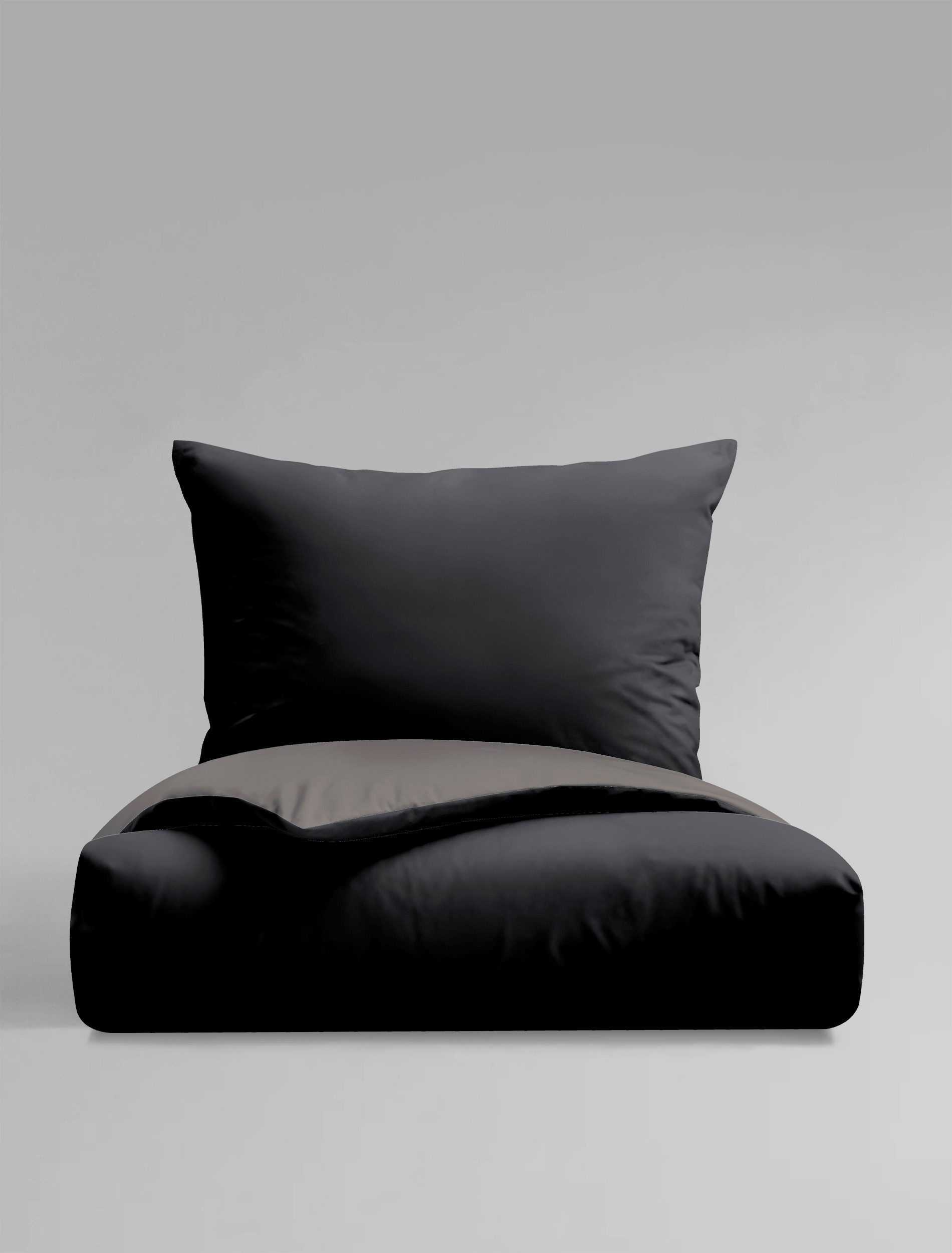 BIERBAUM Tweezijdig te gebruiken overtrekset Modern uni in mt. 135x200 of 155x220 cm Modern unidesign: Eenvoudig, elegante uitstraling voor elke slaapkamer