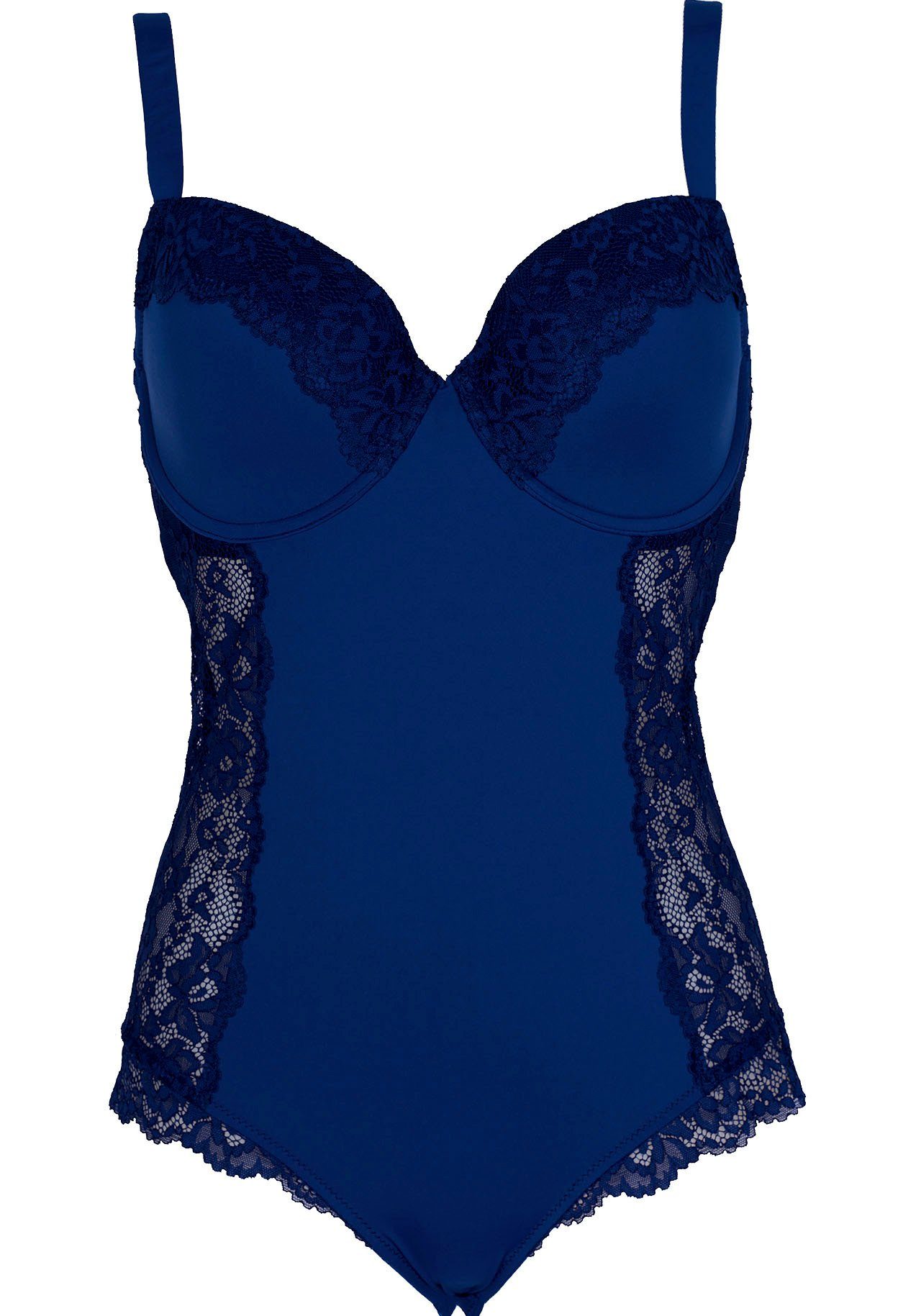 After Eden D-cup & up Body Mila met bloemige kantaccenten (1-delig)