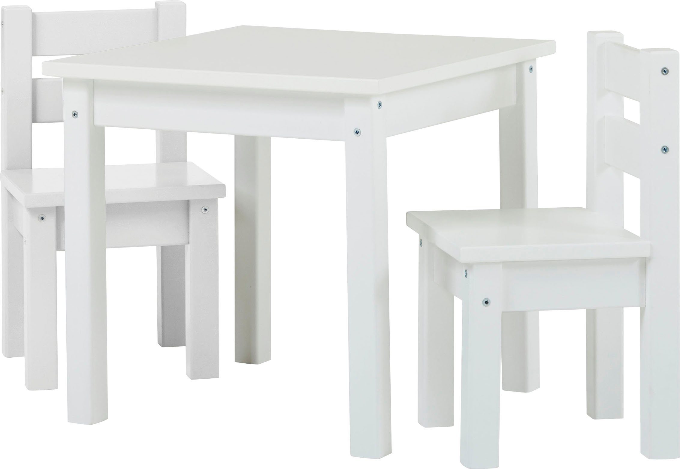 Hoppekids Kinderzithoek MADS kinderzithoek in vele kleuren, met twee stoelen (set, 3-delig) bankjes & fauteuils wit
