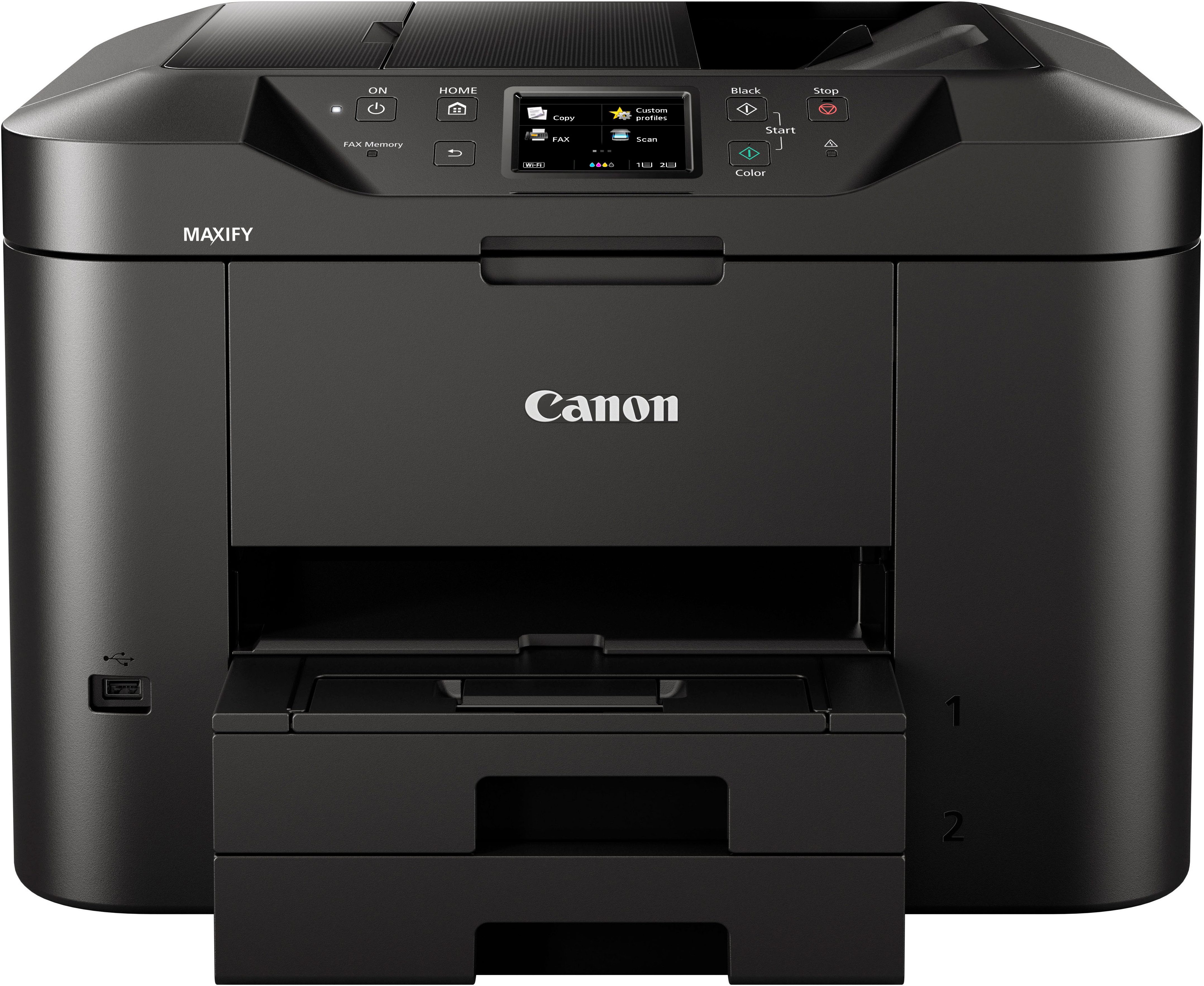 Canon All-in-oneprinter MAXIFY MB2750 Kleur-multifunctiesysteem voor het thuiskantoor inkjetprinters zwart