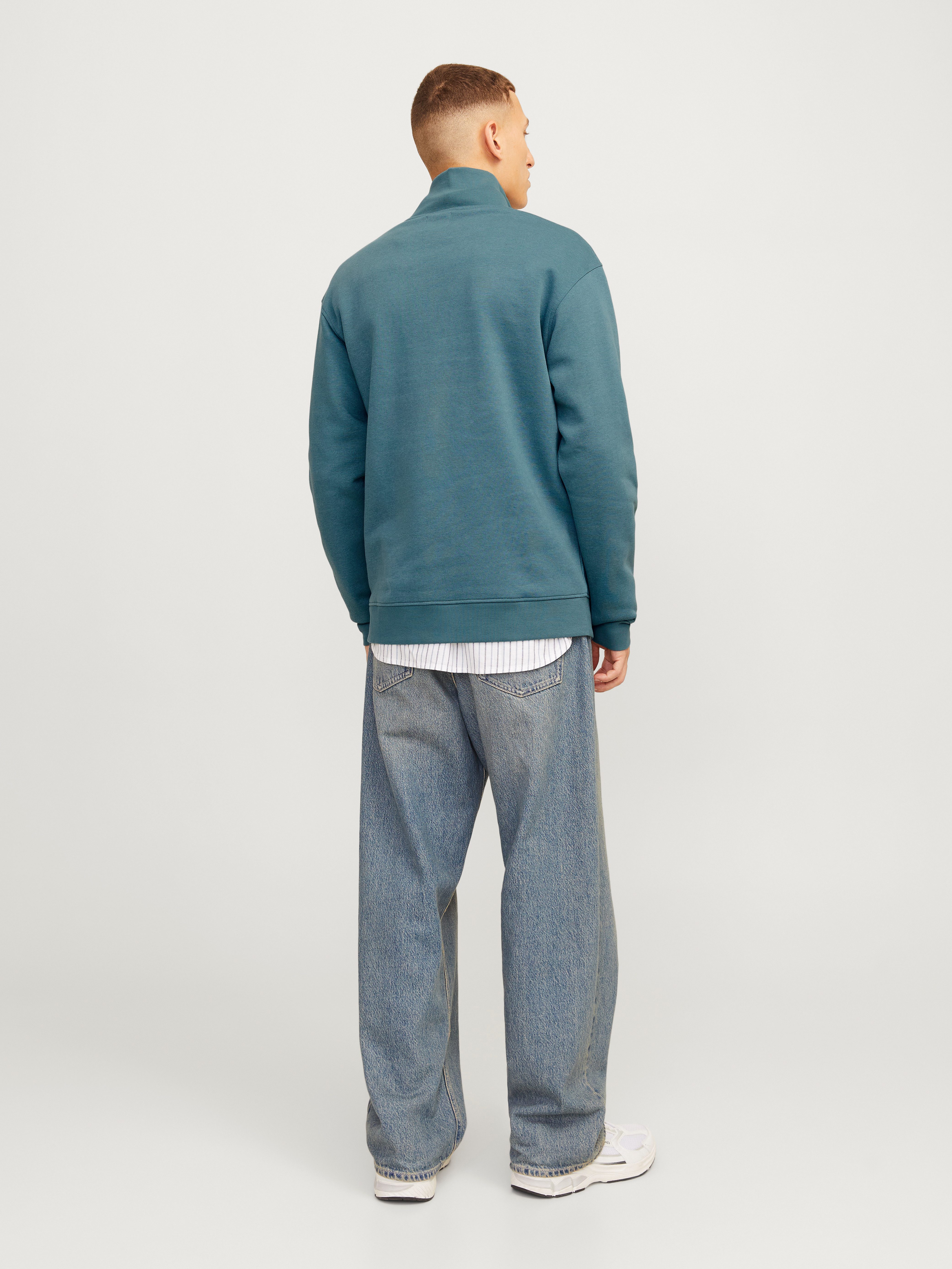 Jack & Jones Sweatshirt JJEBRADLEY SWEAT HALF ZIP NOOS