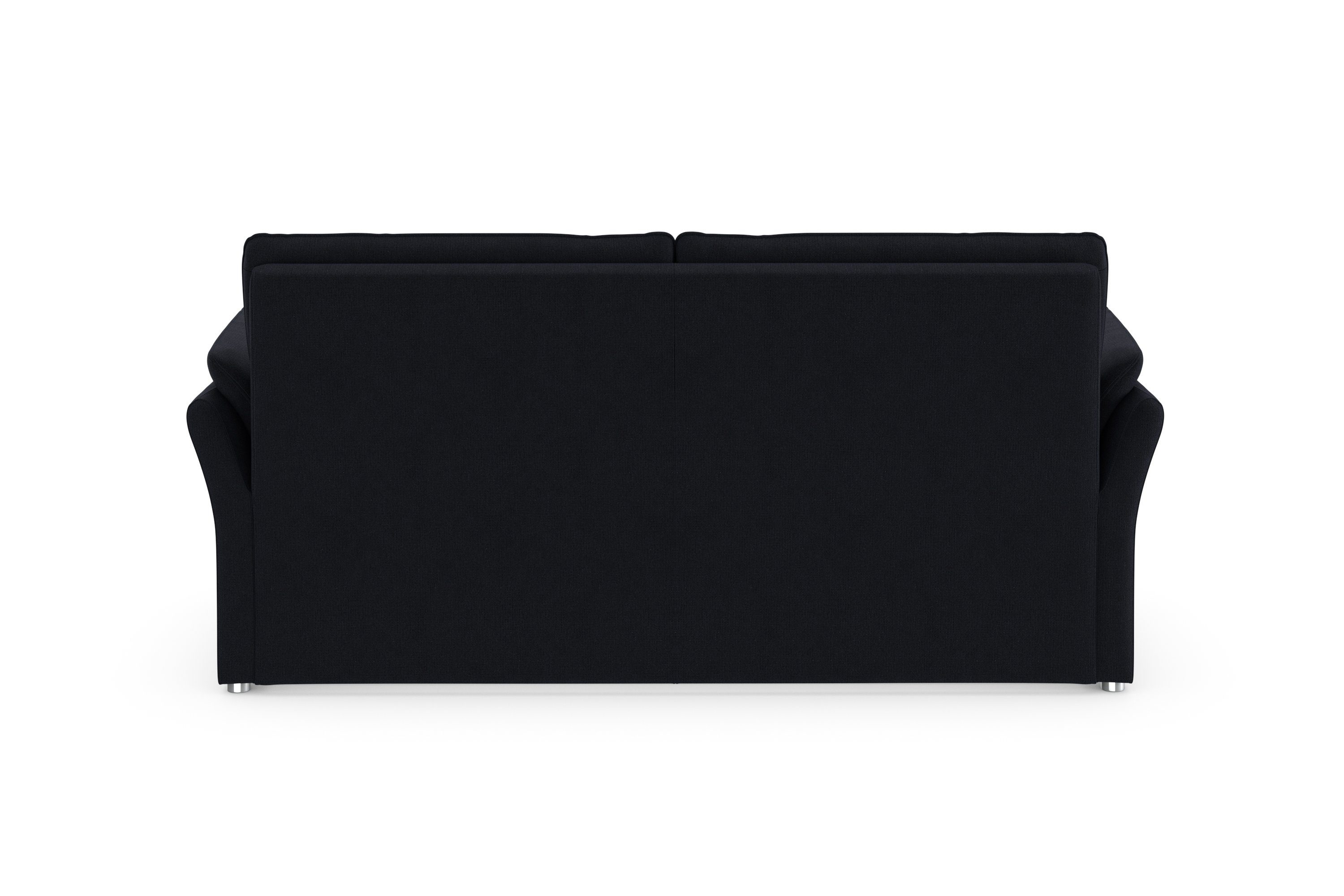 DOMO collection 2,5-zits Pina, smalle armleuningen, met bonellvering, compact & elegant Hoge zitcomfort, luxe microvezel leerlook, rood, breedte 199 cm