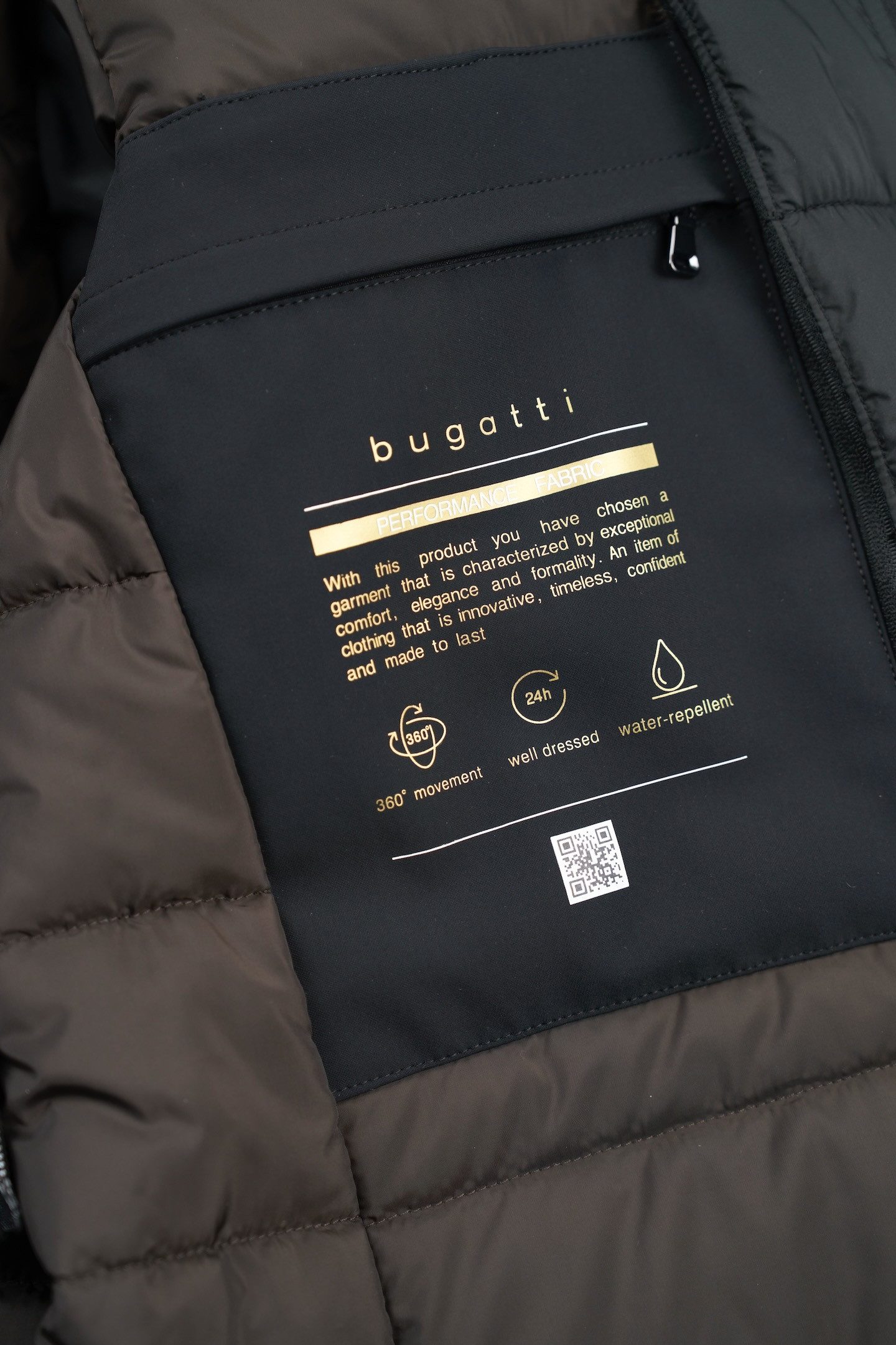 Bugatti Korte jas met afneembare capuchon