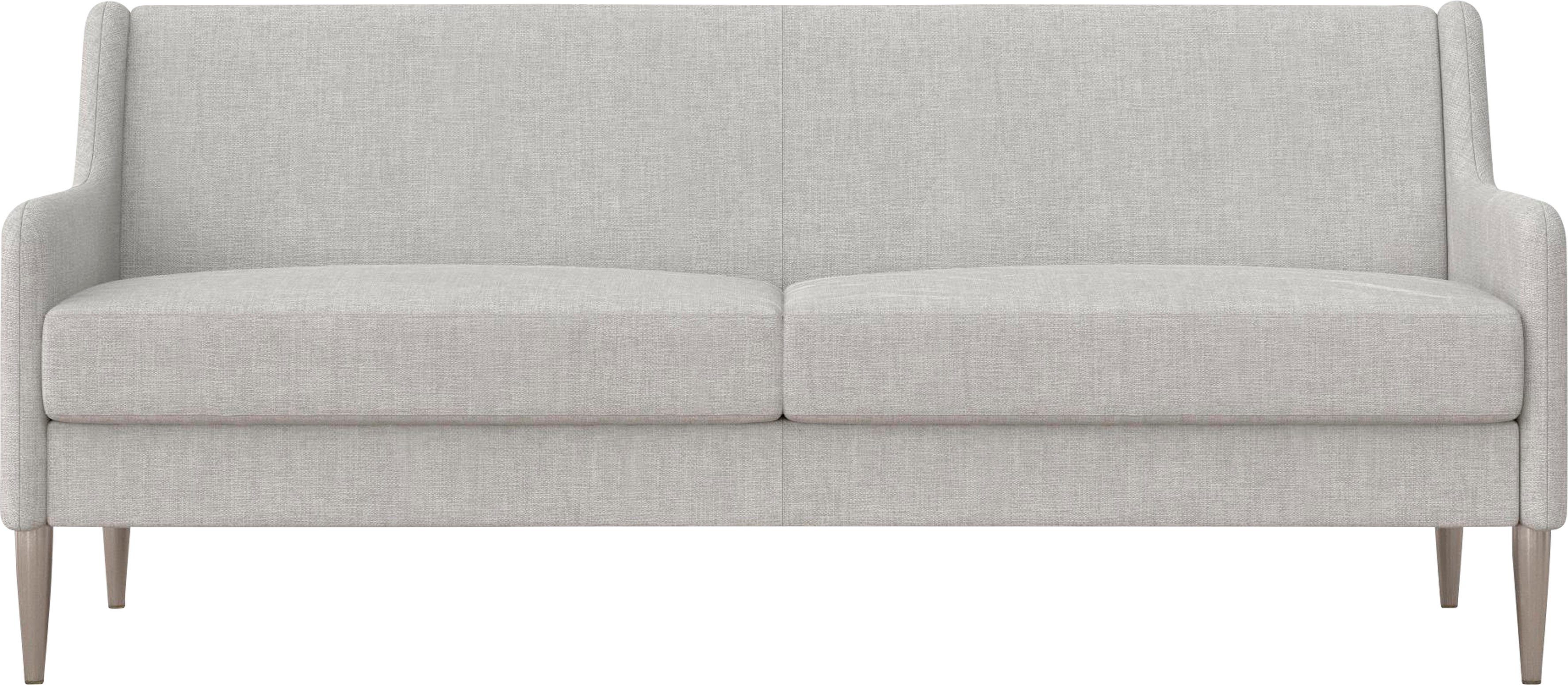 CosmoLiving by Cosmopolitan 3-zitsbank Virginia Weefstof, zacht verdikte zitting en rugleuning, poten van staal, zithoogte 42,5 cm (1 stuk)