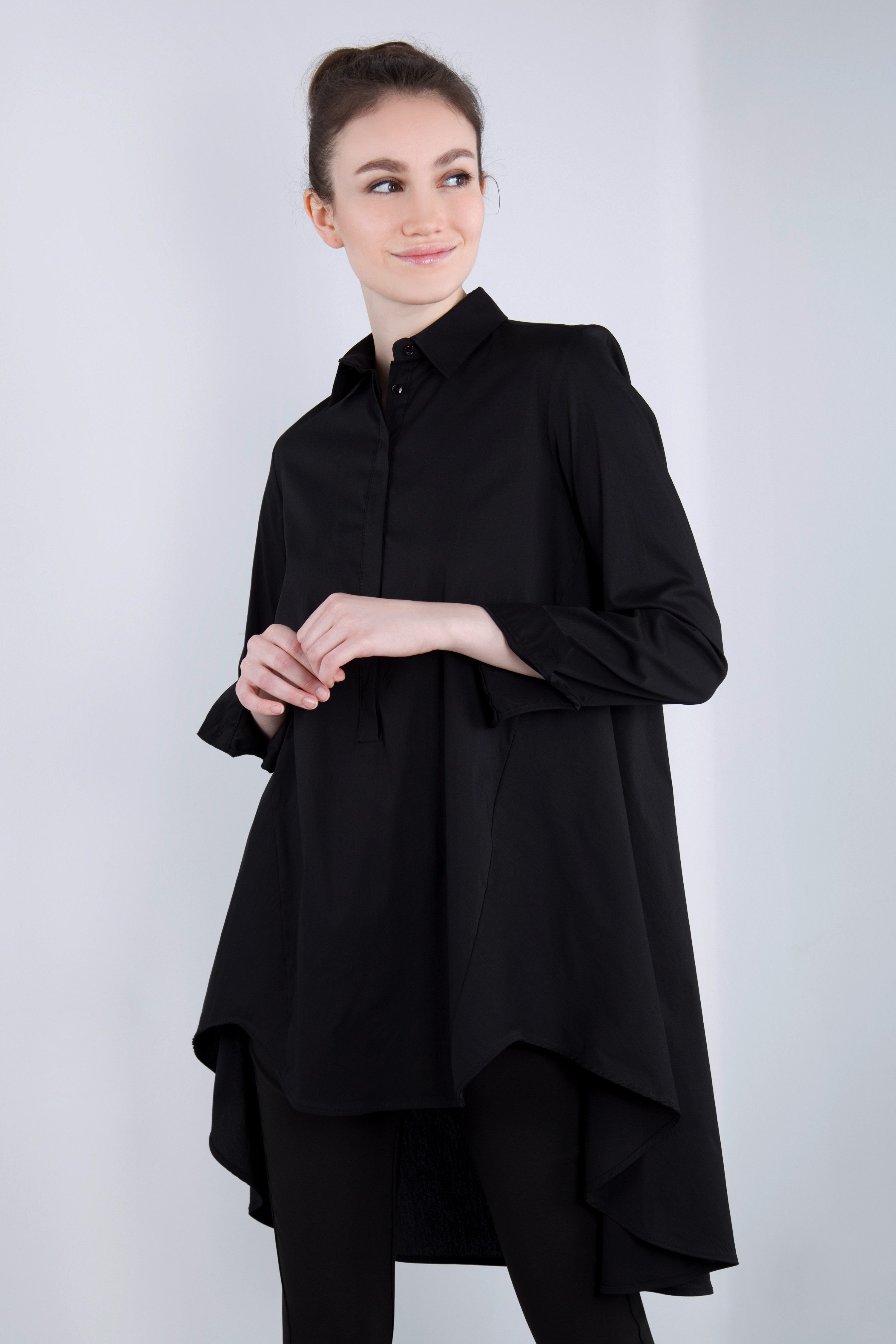IMPERIAL Lange blouse IMP-C ED3ABF klokkend, lang model