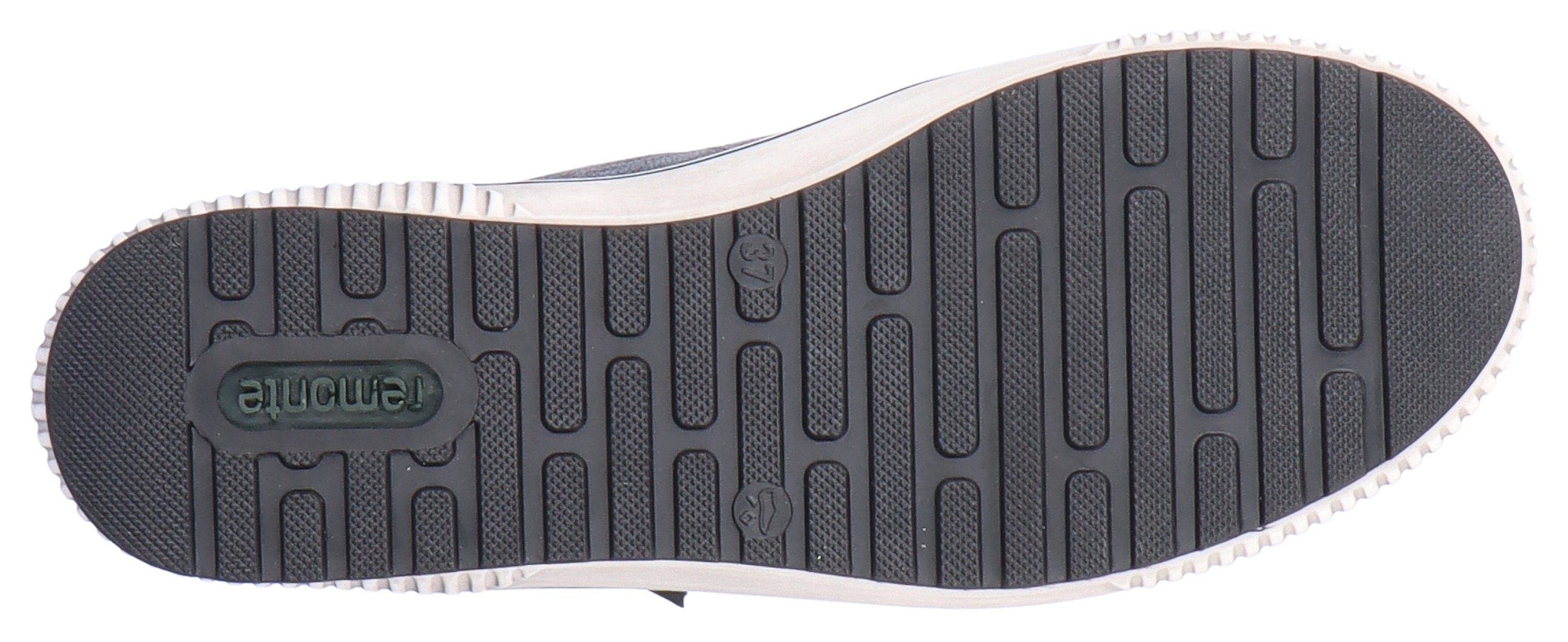 Remonte Plateausneakers , vrijetijdsschoen, high-top sneaker, veterschoen met trendy siergesp
