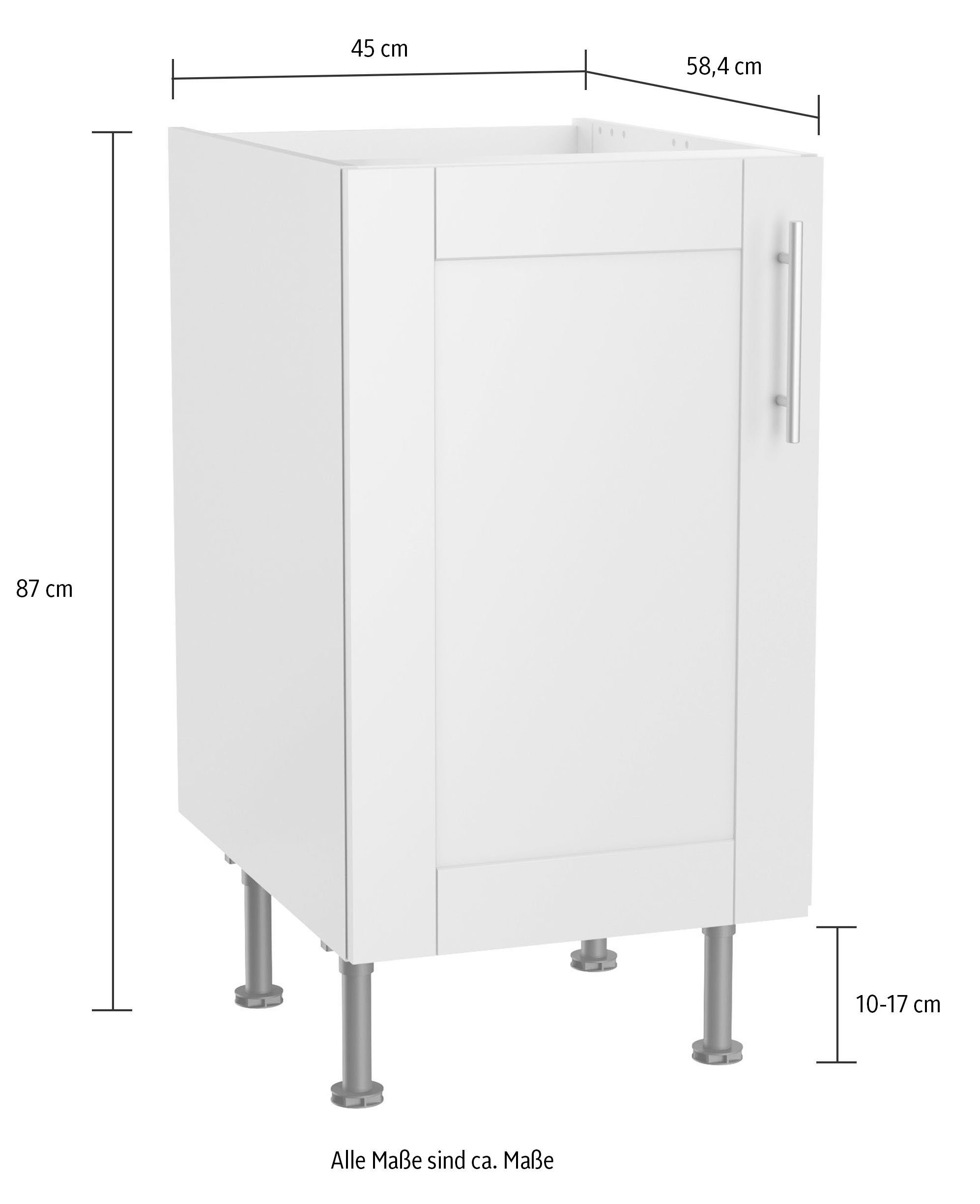 OPTIFIT Gootsteenkast KS-Ahus Breedte 35 cm