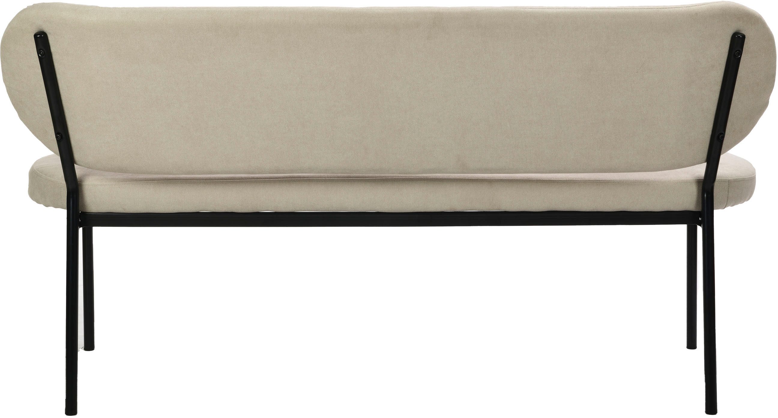 byLIVING Zitbank Jersey met geweven stof bekleding, met rugleuning, breedte 160 cm