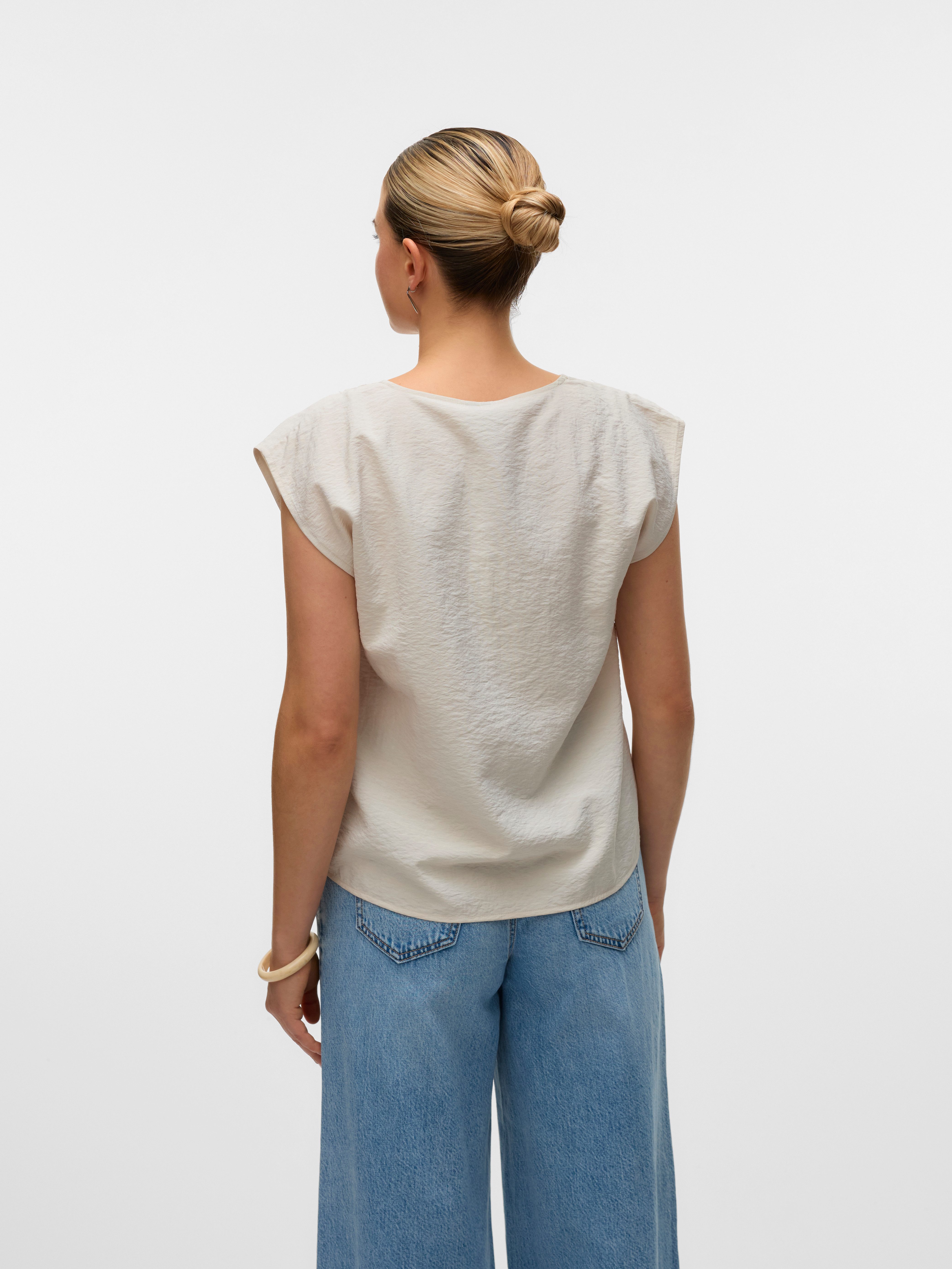 Vero Moda Kanten top VMSAFA SL V-NECK LACE TOP WVN GA NOOS
