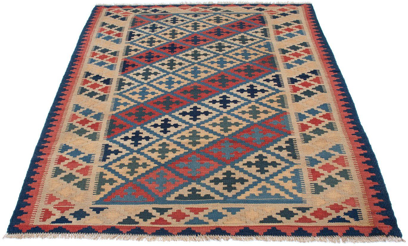 morgenland Wollen kleed Kelim Fars Nomadisch 176 x 130 cm Omkeerbaar tapijt