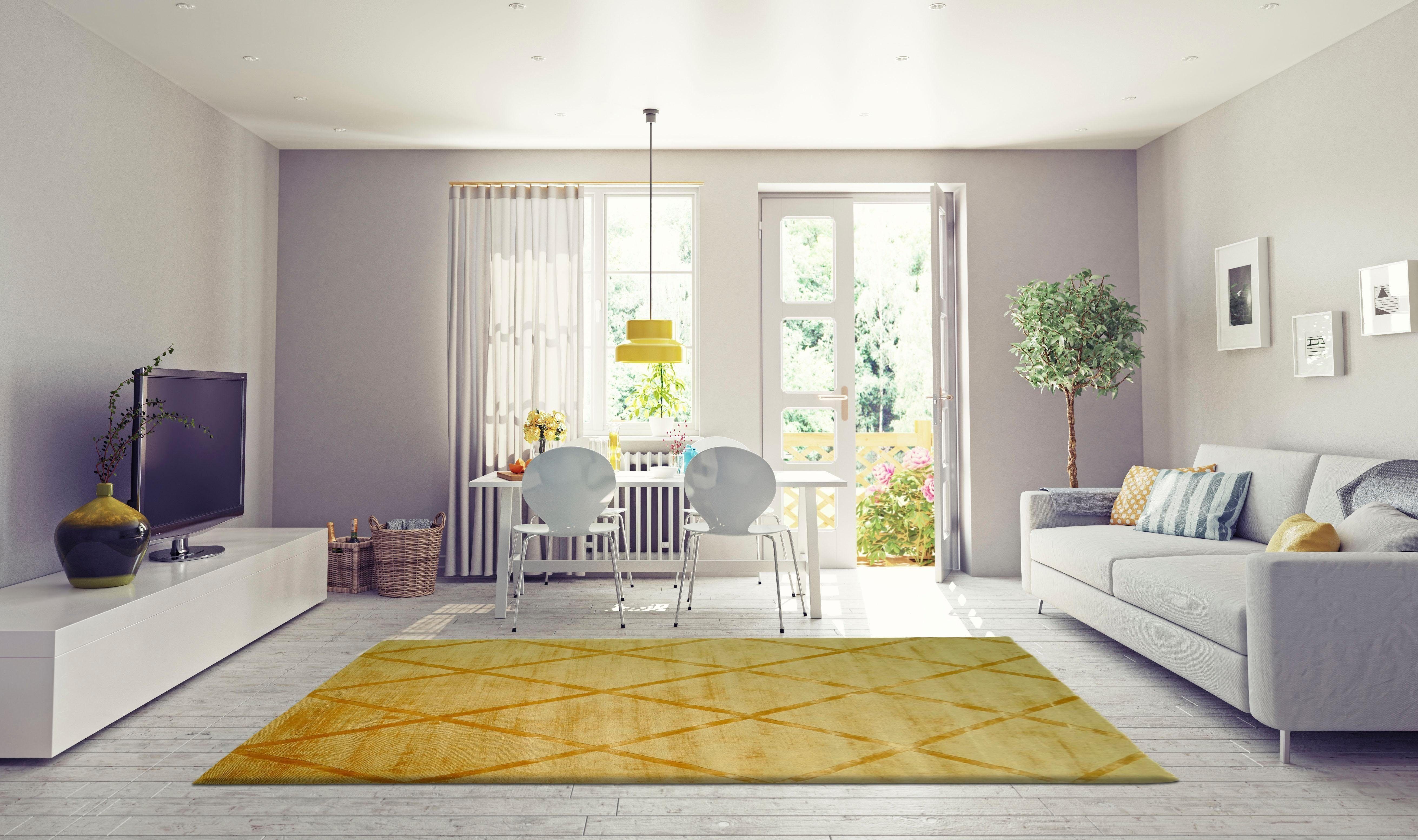 my home Vloerkleed Blerina elegant glanzend, laagpolig vloerkleed in zijde-look