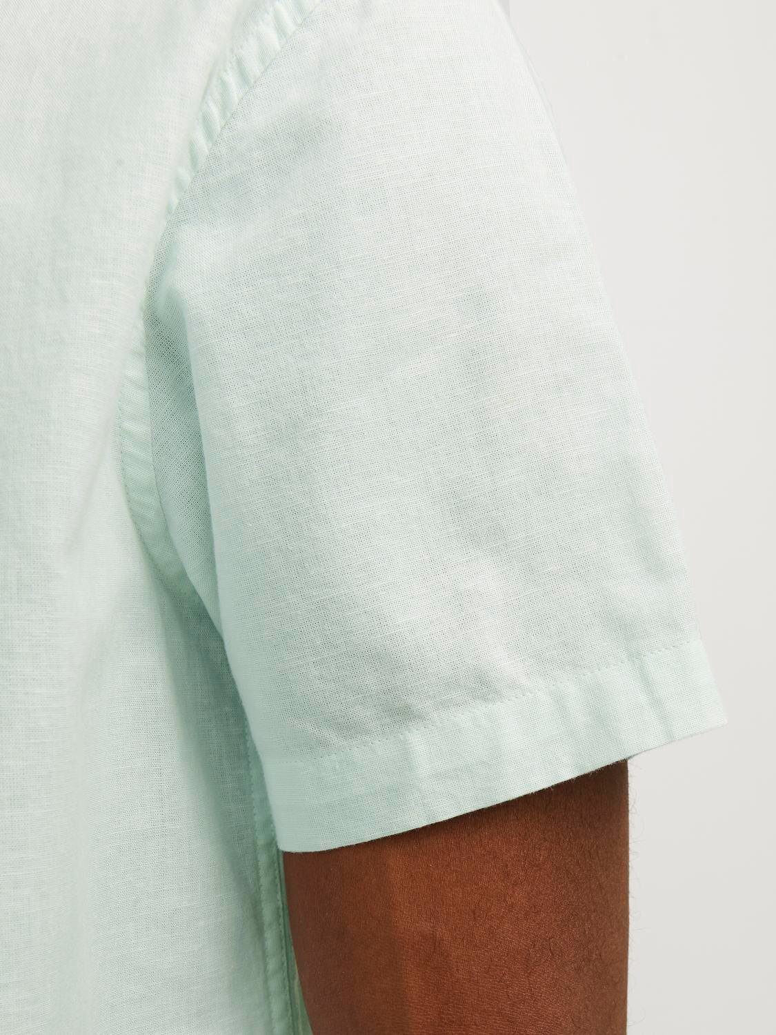 Jack & Jones Overhemd met korte mouwen JJESUMMER LINEN BLEND SHIRT SS SN