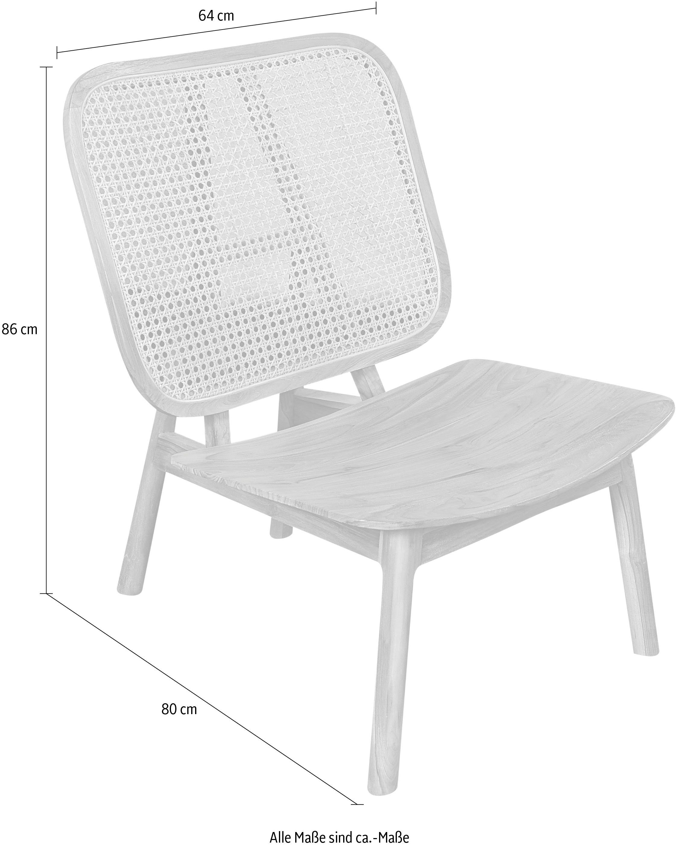 SIT Rotanstoel met weens vlechtwerk, moderne lounge chair geschikt voor alle kamers