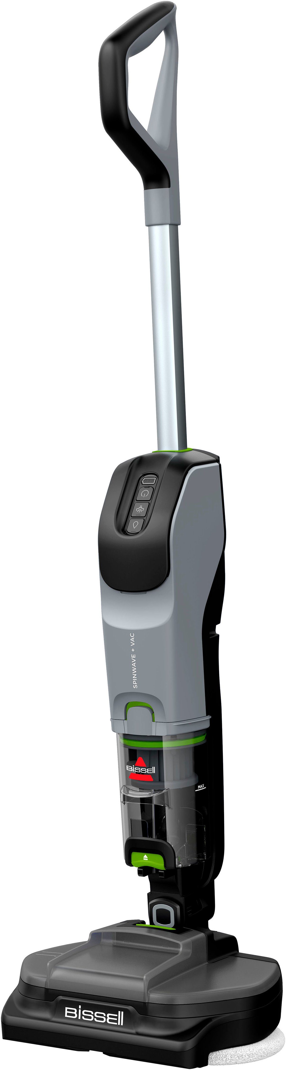 Bissell Nat- en droogzuiger 3893N, SpinWave®+ Vac PET Select, stofvrij dweilen draadloos, voor alle harde vloeren, 3 reinigingsmodi inclusief zuigmodus
