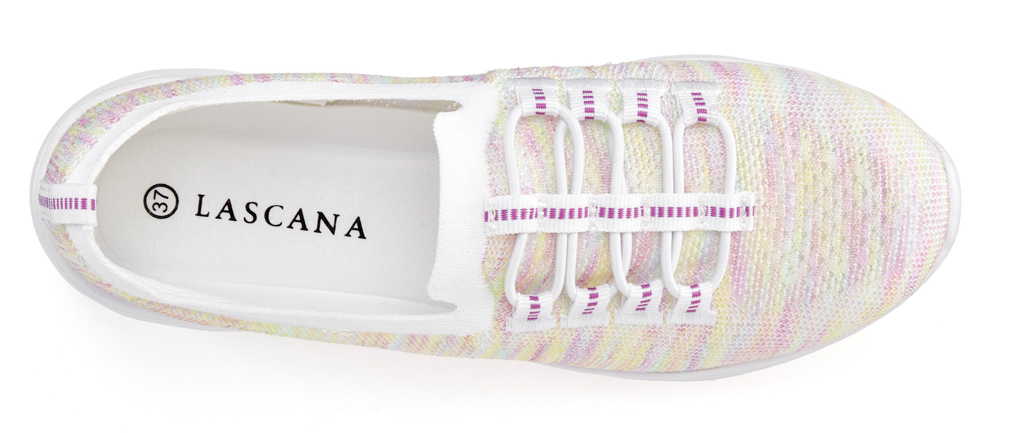 Lascana Sneakers Slipper, halfschoen, licht mesh materiaal