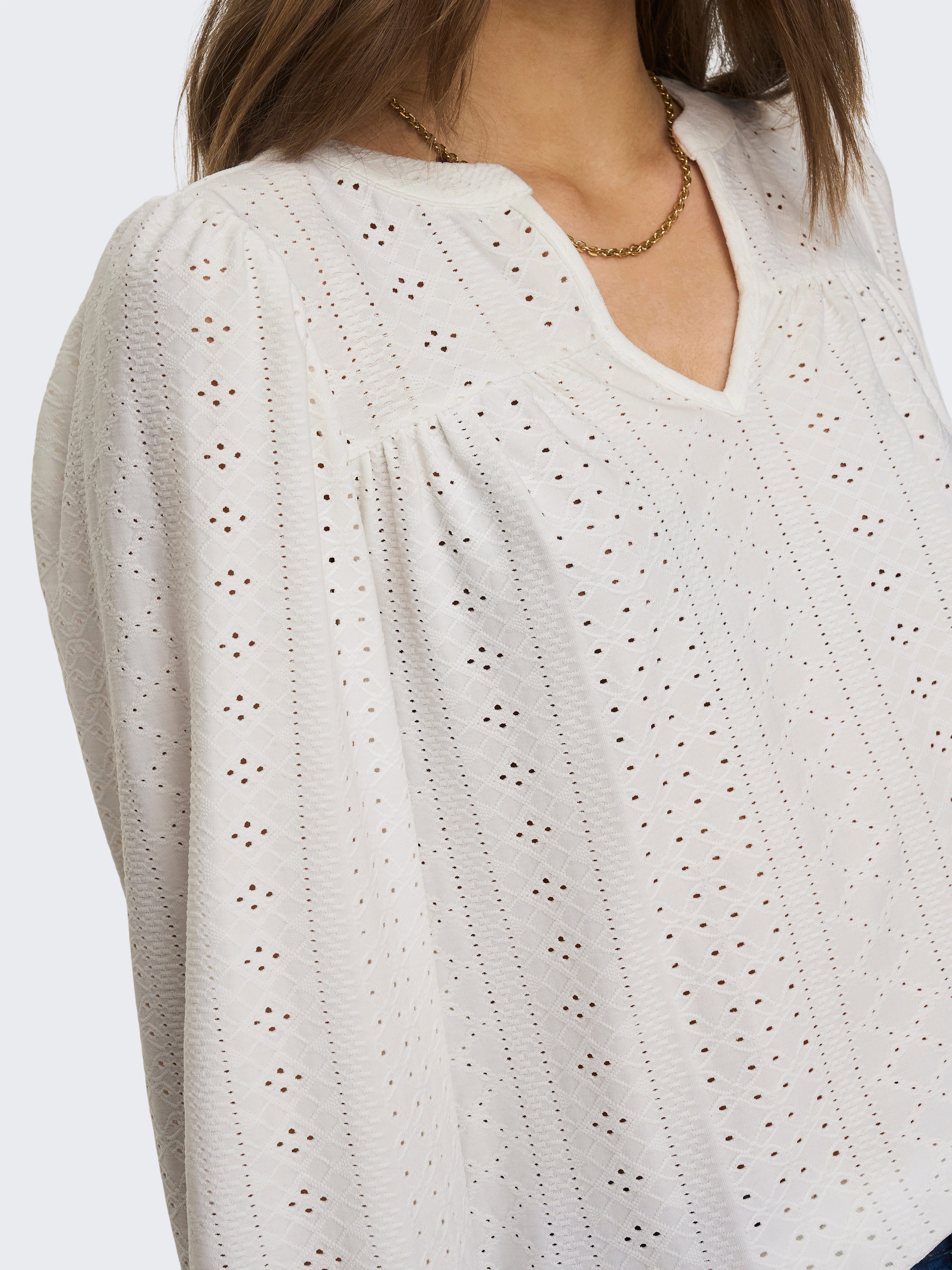 Only Shirt ONLSANDRA 3/4 SPLIT TOP JRS