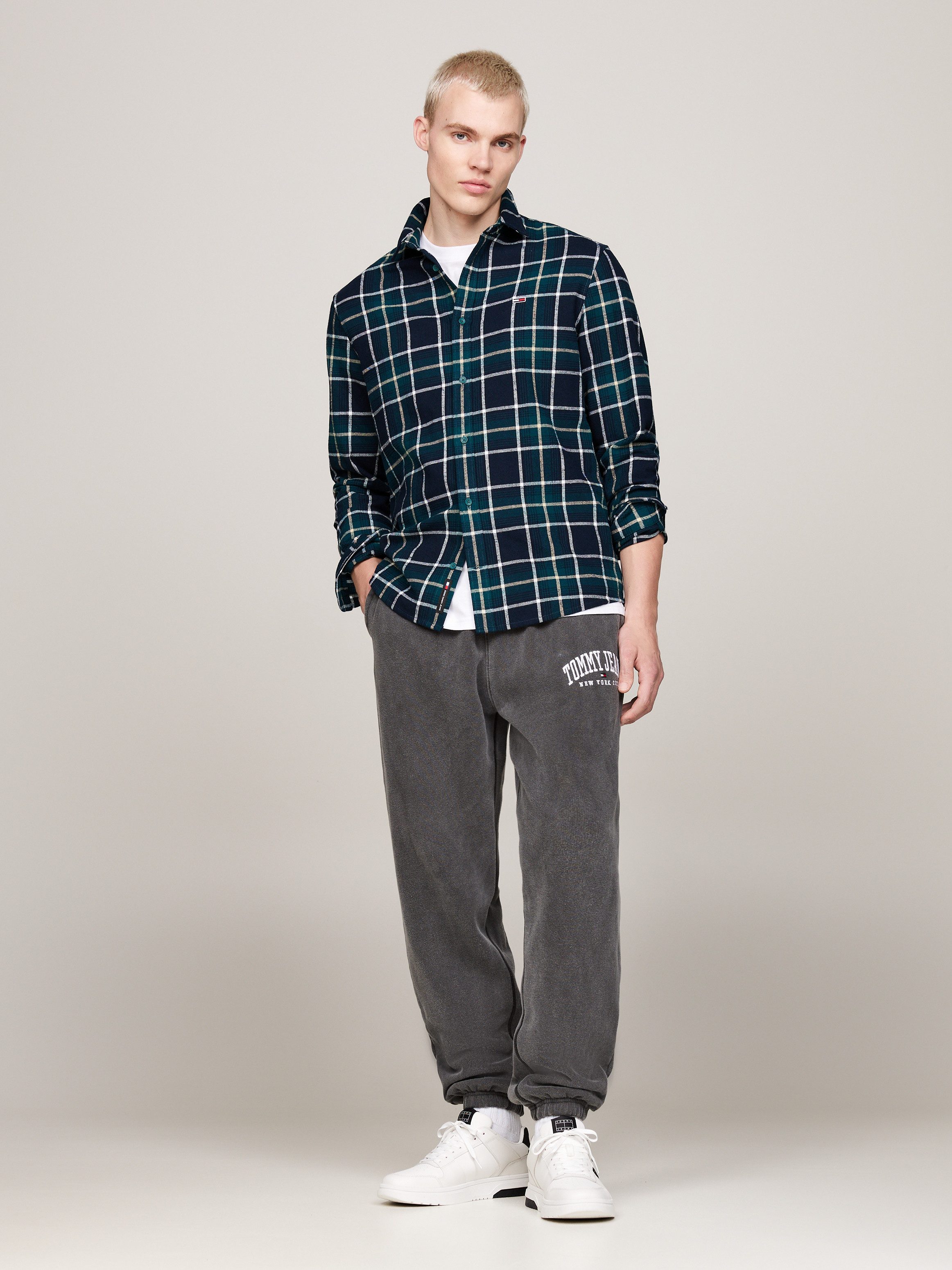 TOMMY JEANS Overhemd met lange mouwen TJM REG CHECK FLANNEL SHIRT EXT
