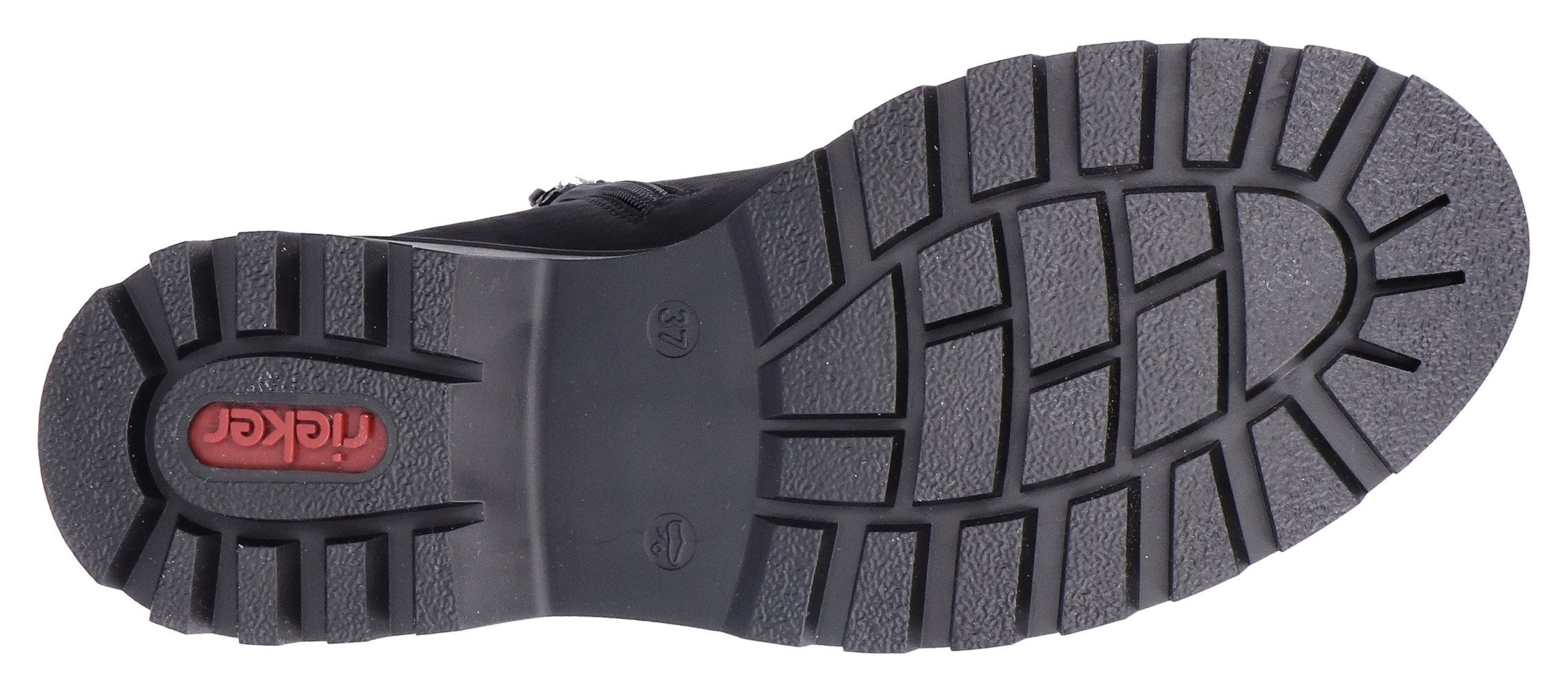 Rieker Winterlaarsjes , veterschoenen, outdoor enkellaars, bergbeklimmer-look, met warme voering