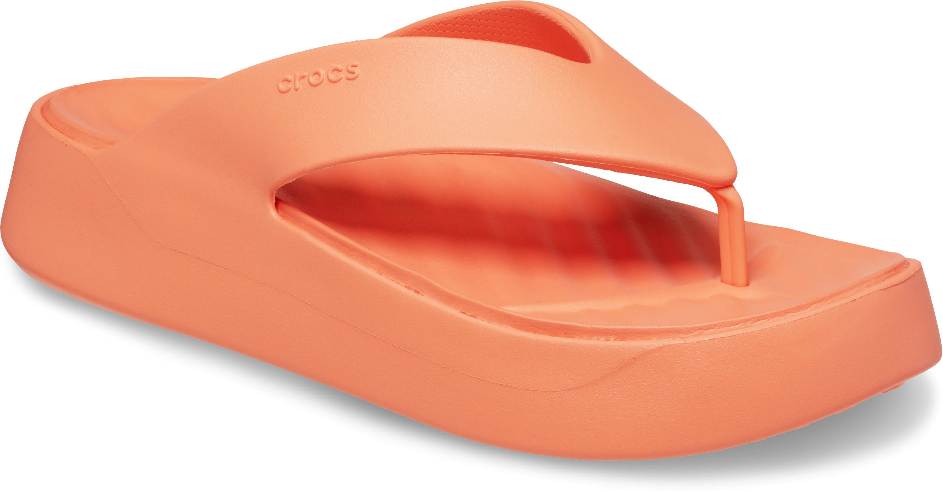 Crocs Teenslippers Getaway Platform Flip , plateau, zomerschoen, pantoffels met modieuze plateauzool