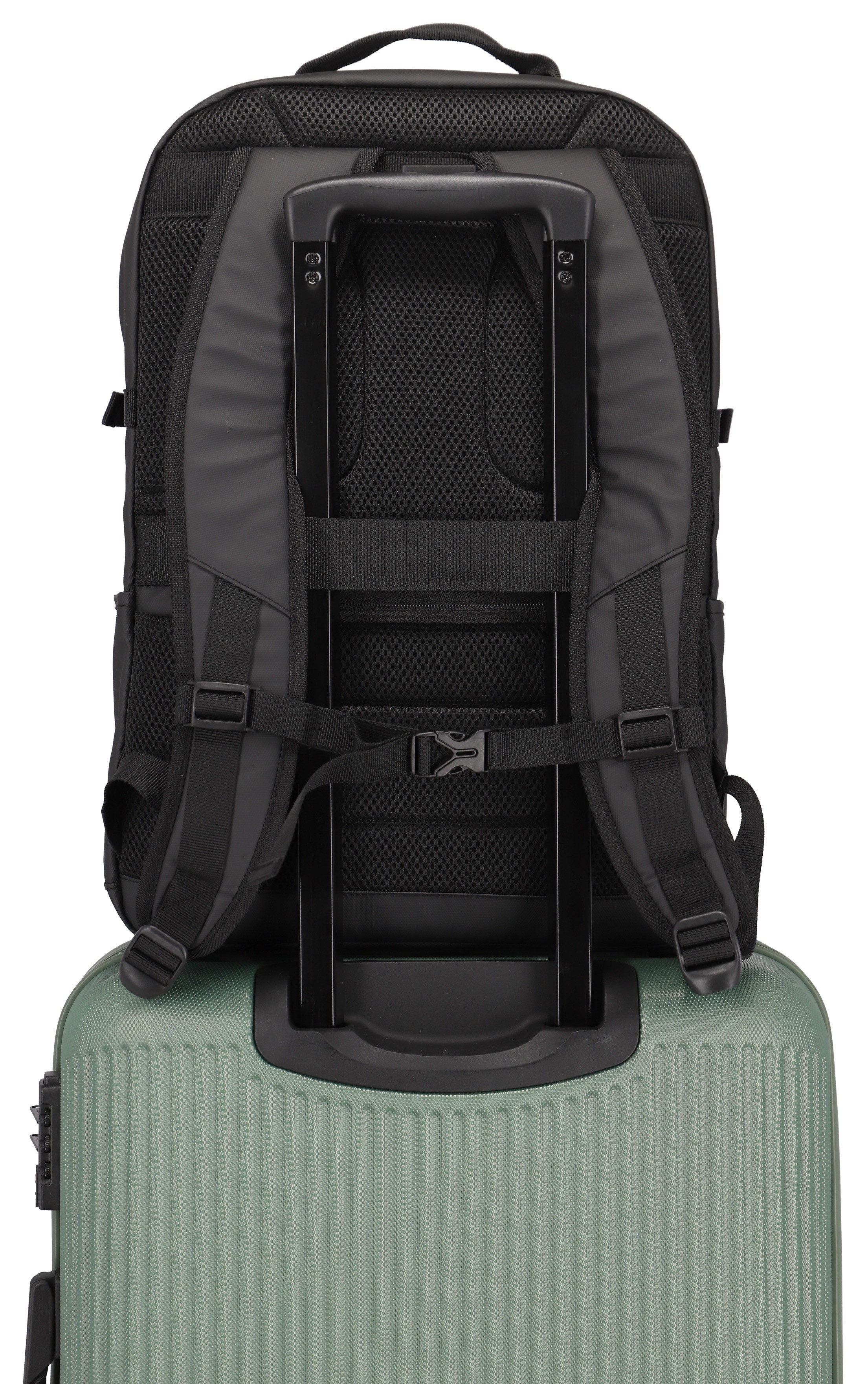 travelite Vrijetijdsrugzak BASICS rugzak zeildoek Schoolrugzak werkrugzak reiserugzak met 15,6 inch laptopvak