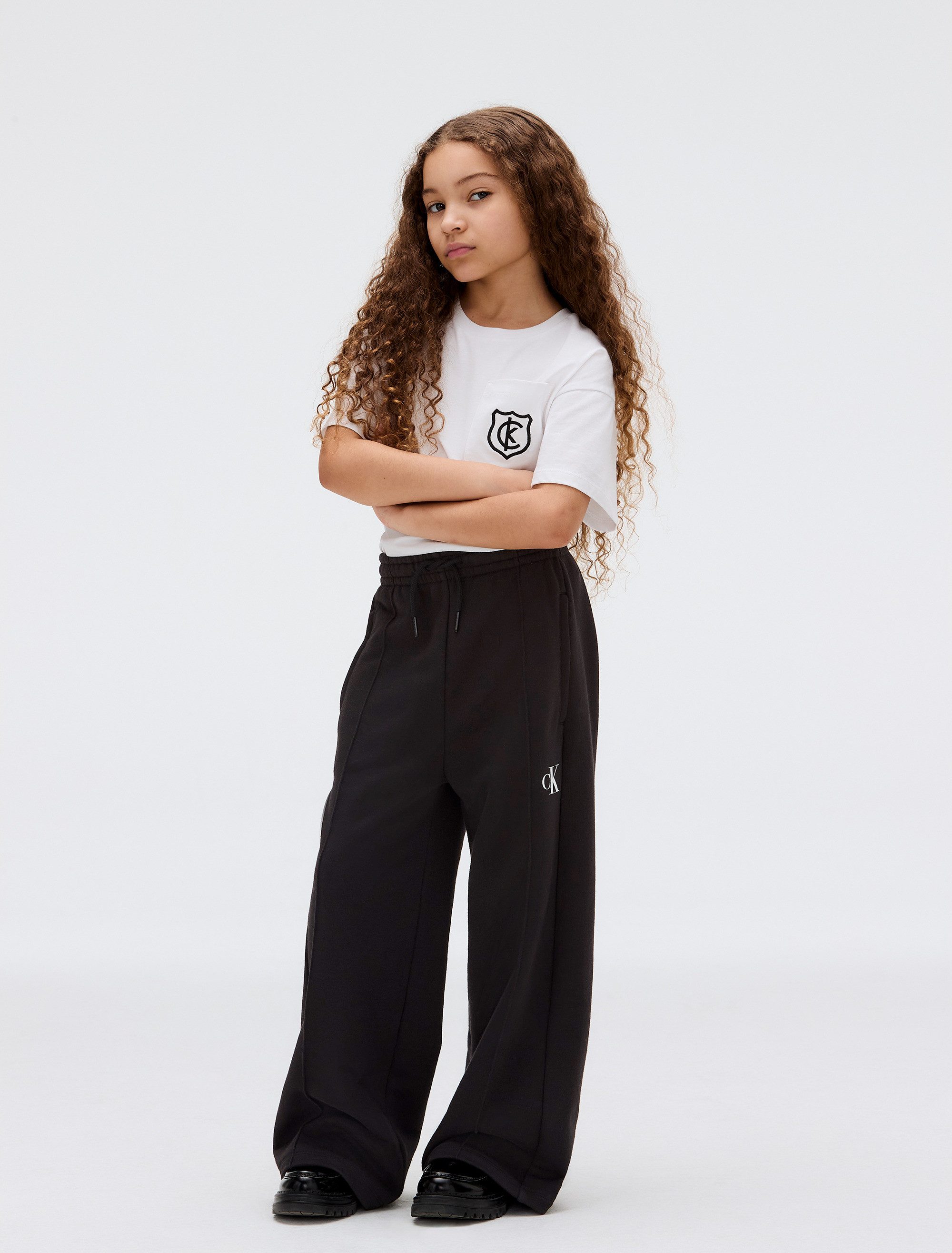 Calvin Klein Sweatbroek CK LOGO WIDE LEG SWEATPANTS