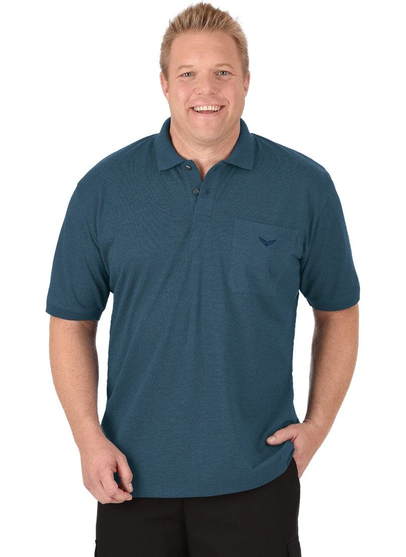 Trigema Poloshirt TRIGEMA poloshirt met borstzak (1-delig)