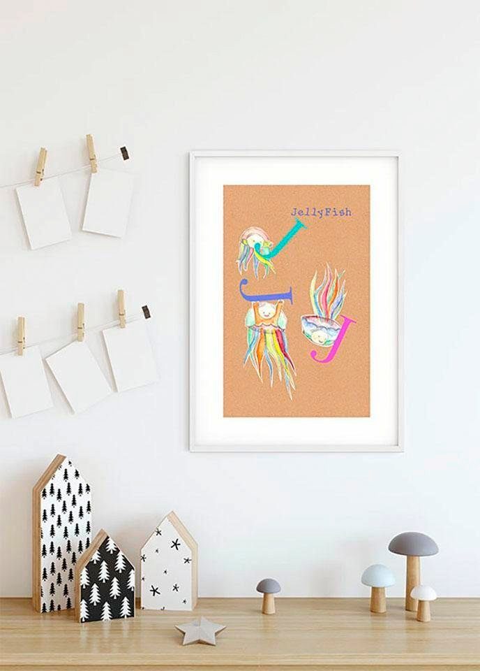 Komar Poster ABC animal J Kinderkamer, slaapkamer, woonkamer (1 stuk)