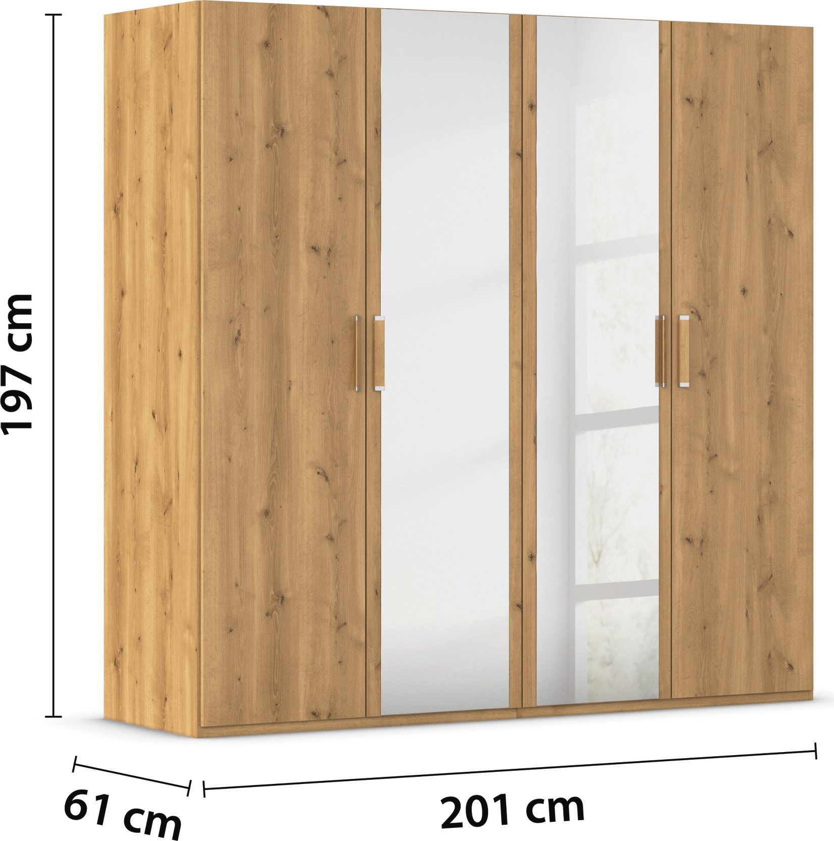 rauch Slaapkamerserie Compleet slaapkamer EVELYN Kast en bed in 2 breedtes, nachtkastje met 2 lades MADE IN GERMANY (set, 3-delig)