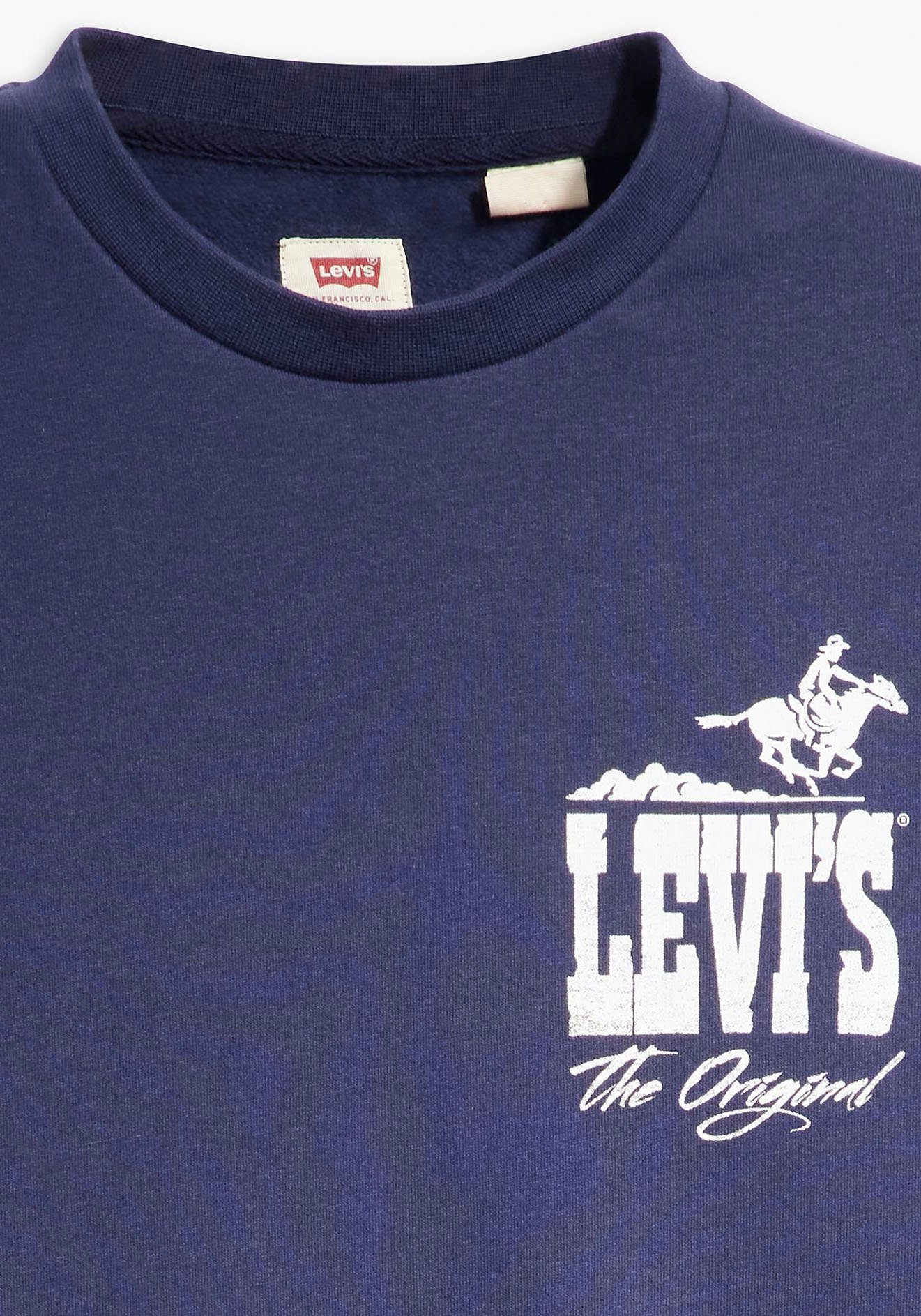 Levi's Sweatshirt STANDARD GRAPHIC CREW BLUES