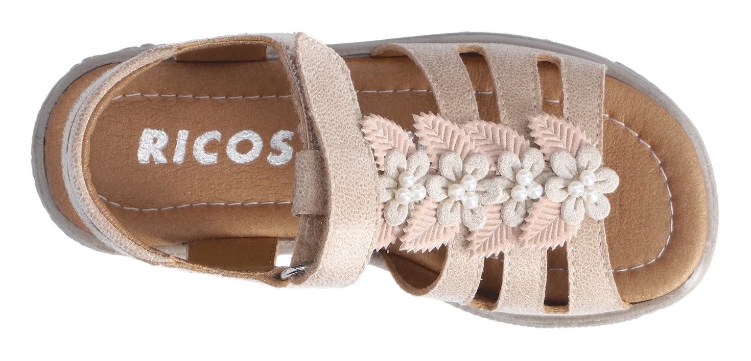 Ricosta Sandaaltjes , sandaal met klittenband, wms-systeem, leer, maat sjabloon te downloaden