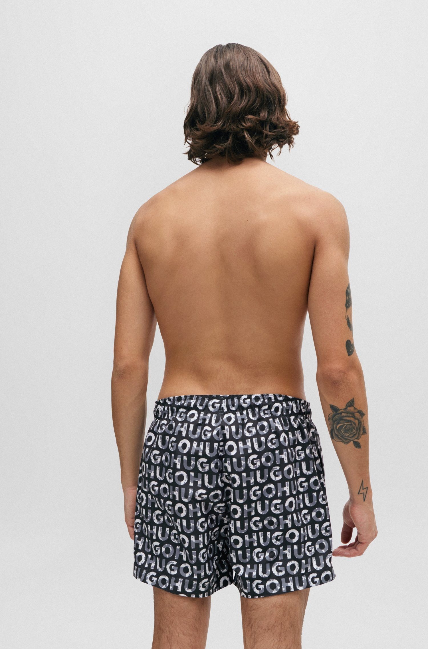 HUGO underwear Zwemshort Tortuga met print
