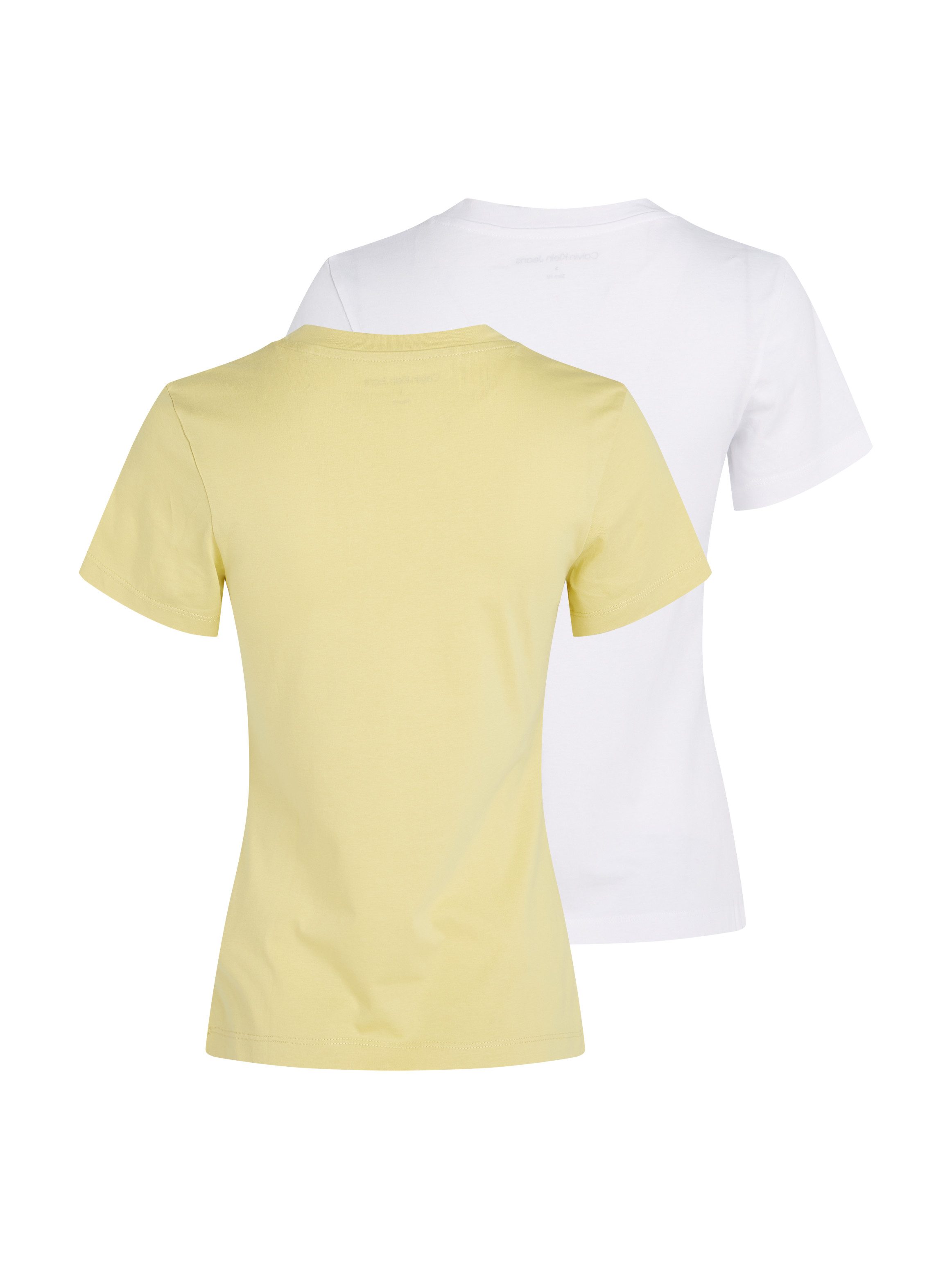 Calvin Klein T-shirt 2-PACK MONOLOGO SLIM TEE (Set van 2)