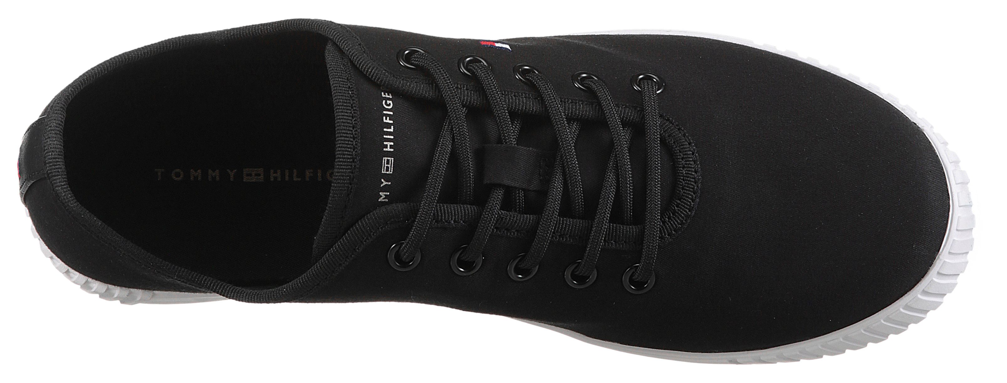 Tommy Hilfiger Sneakers CANVAS LACE UP SNEAKER , vrijetijdsschoen, lage schoen, veterschoen met geborduurde logovlag