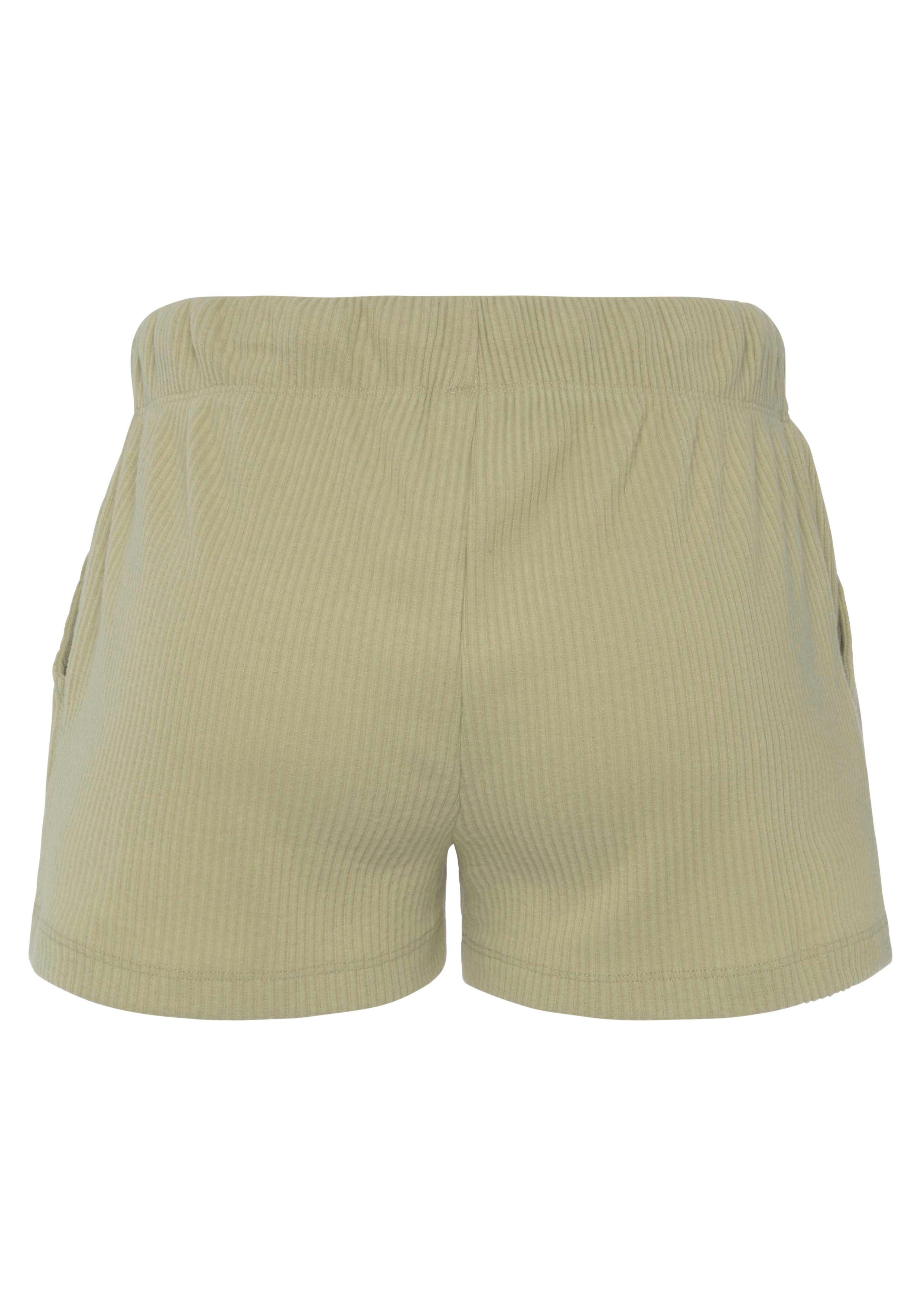 s.Oliver RED LABEL Beachwear Sweatshort - Korte broek in geribde stof Korte broek van ribkwaliteit met zijzakken, loungewear