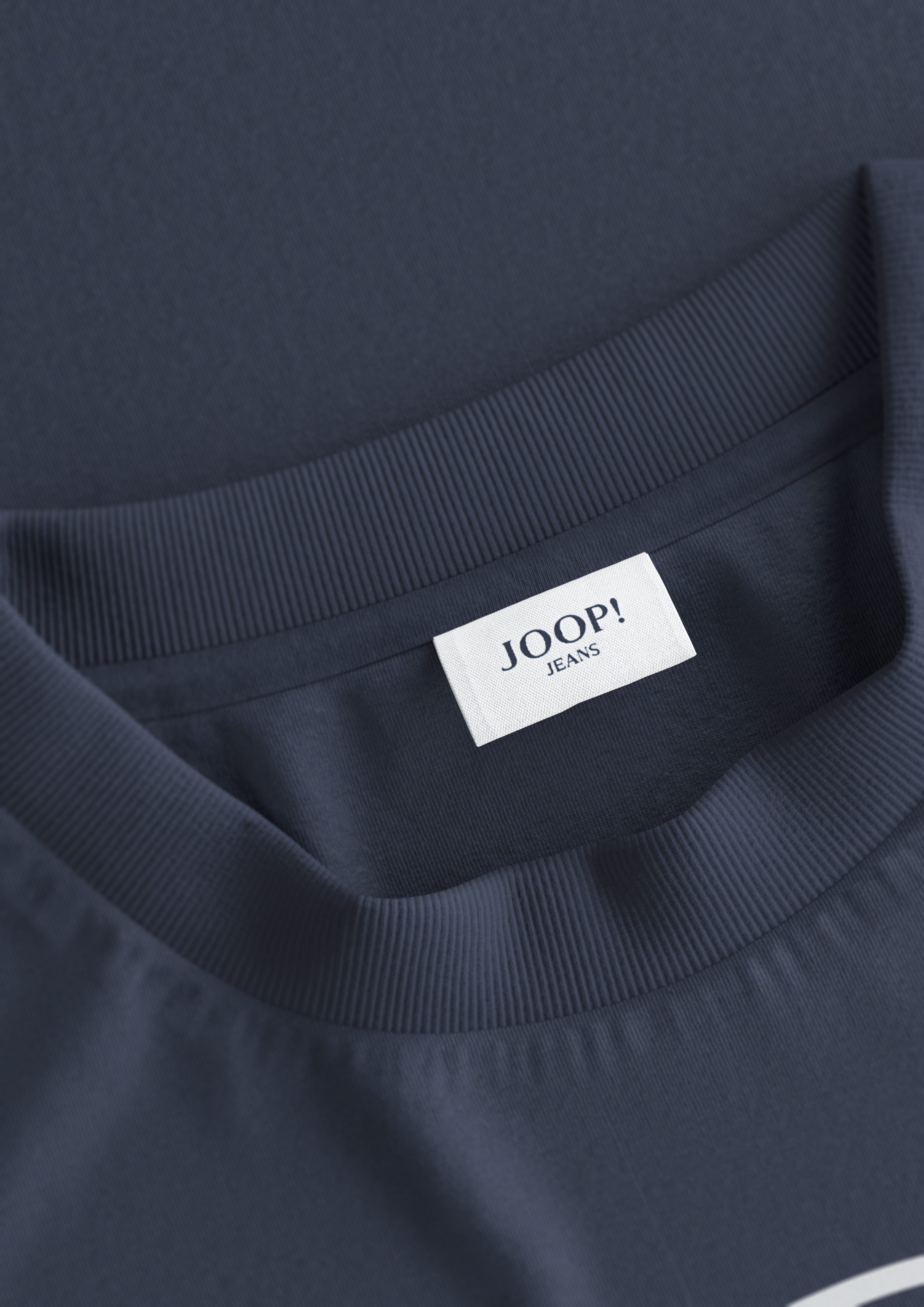 Joop Jeans Shirt met korte mouwen Aleko Met logo-print in contrasterende kleur