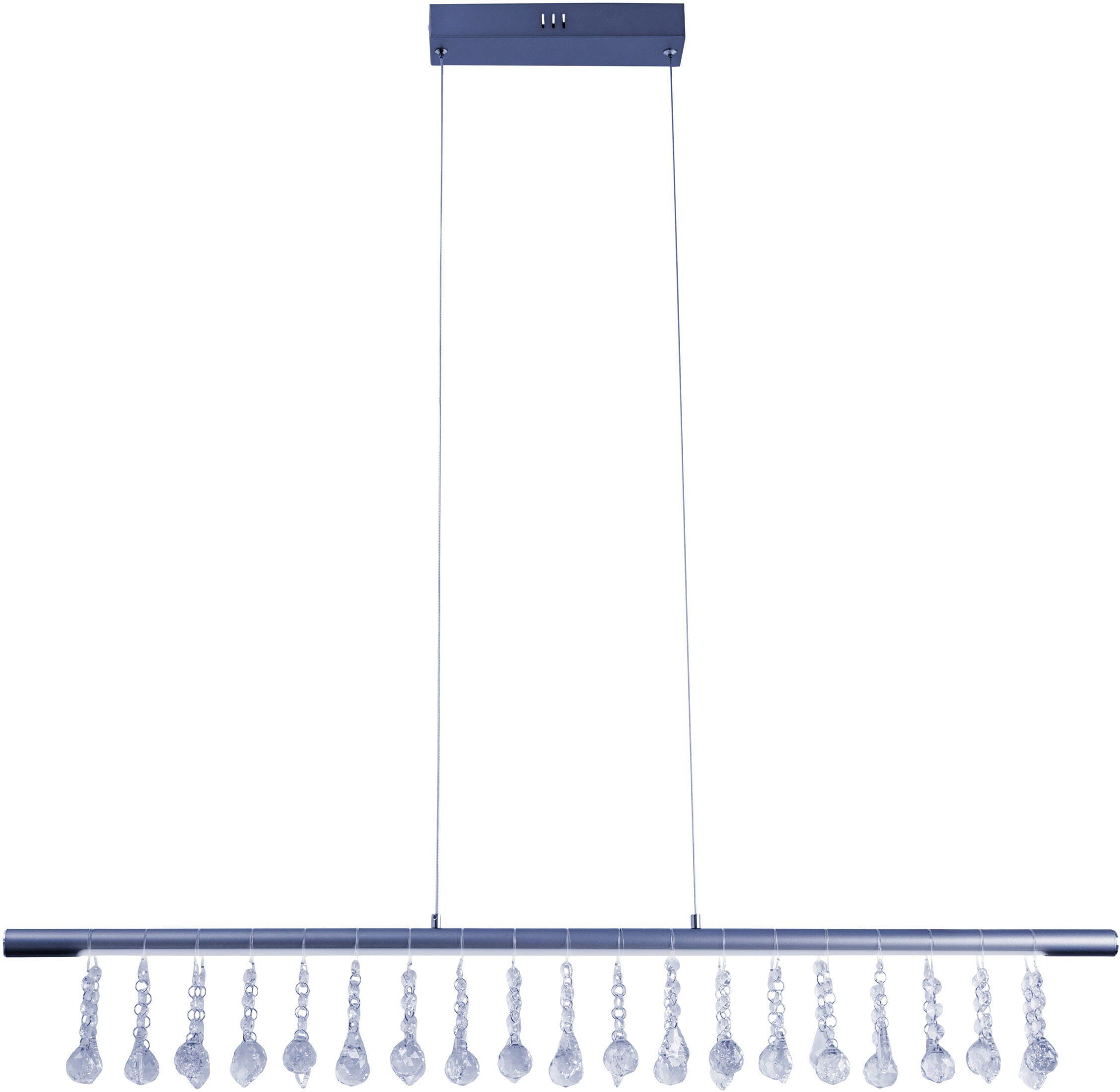 näve Led-hanglamp Nobilis Hanglamp, dimbaar, warmwit, L: 100 cm, grijs (1 stuk)