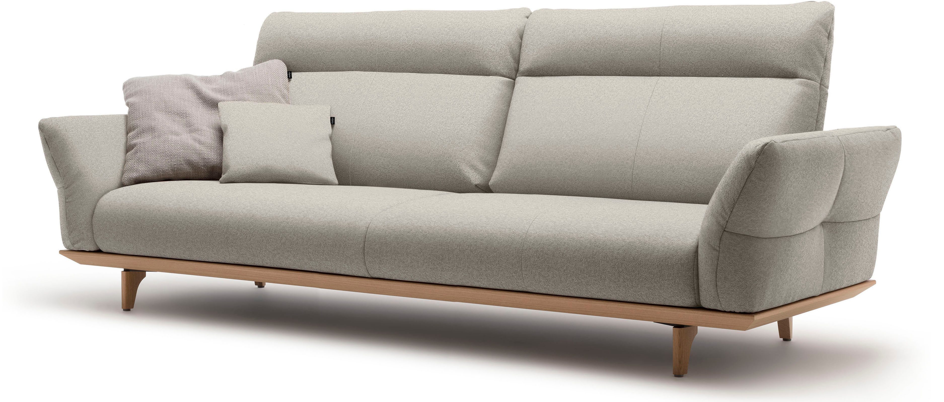 Creation BY ROLF BENZ 4-zitsbank CR.460 Onderstel in eiken, poten in natuurlijk eiken, breedte 248 cm