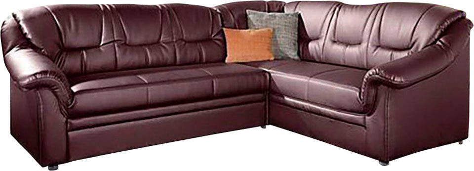 DOMO collection Hoekbank Montana, tijdloze rugsteppingen, comfortabele armleuningen, L-vorm