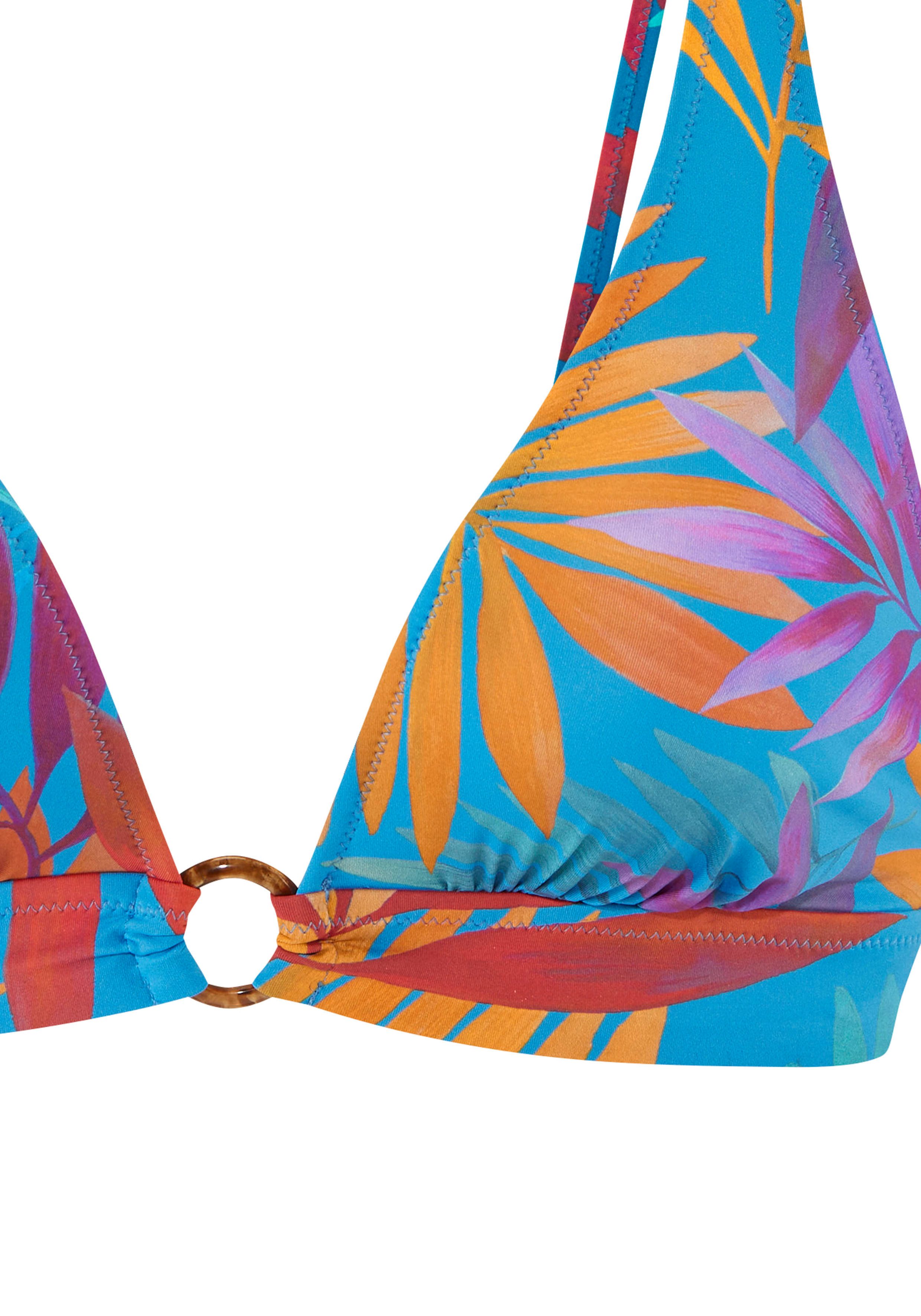 Lascana Triangelbikini met kleine goudkleurige ring
