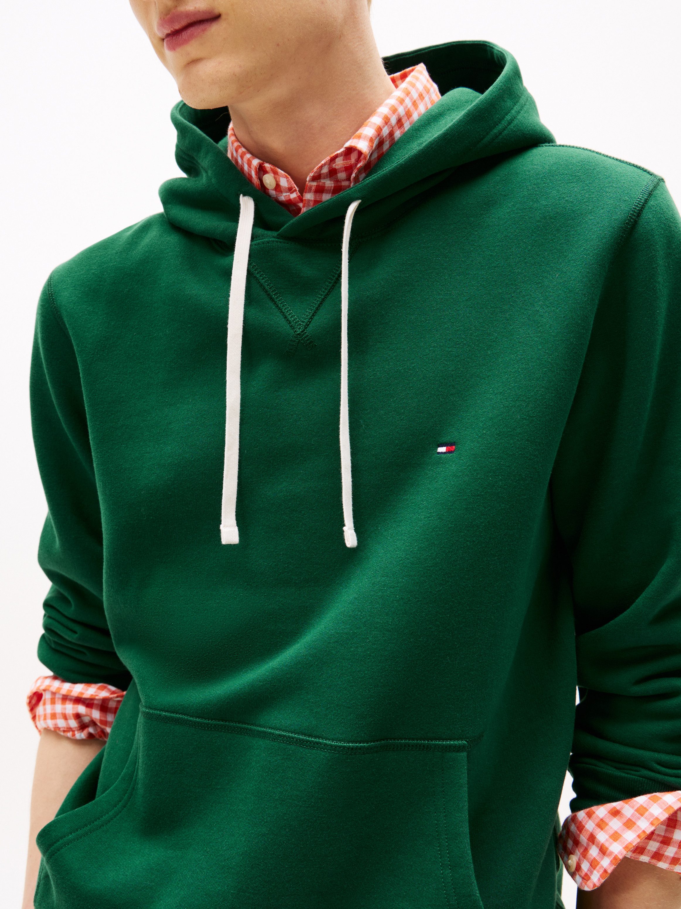 Tommy Hilfiger Hoodie ESS SEASONAL FLEECE HOODY met capuchon en kangoeroezak