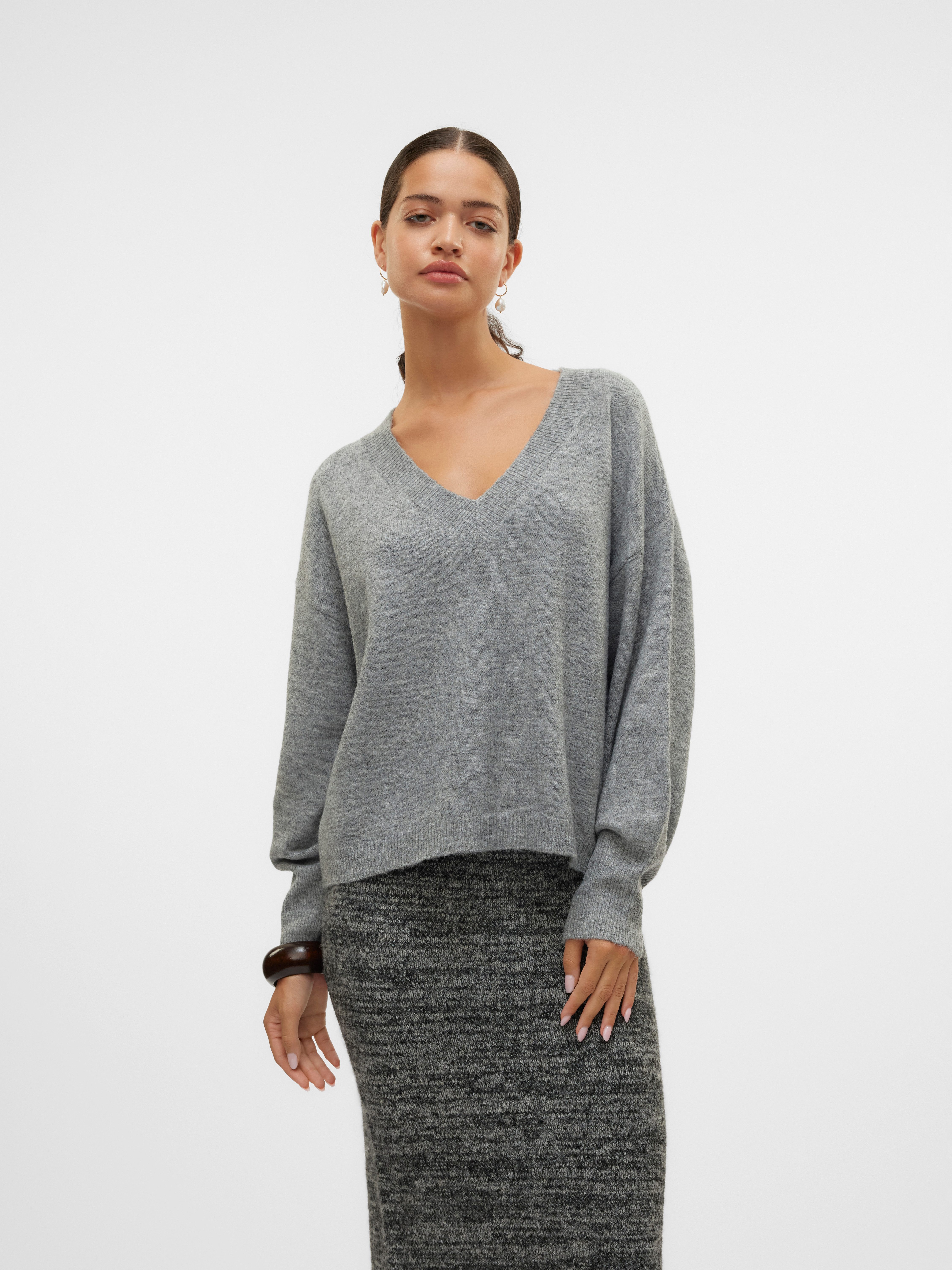 Vero Moda Trui met V-hals VMJUPITER LS V-NECK PULLOVER BF