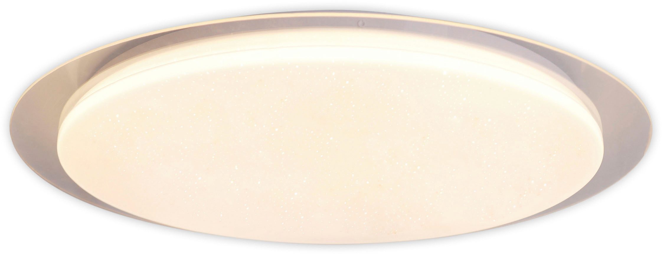 näve Led-plafondlamp LOCARNO Kristaleffect, warmwit-koudwit verwisselbaar via wandschakelaar, D:46cm (1 stuk)