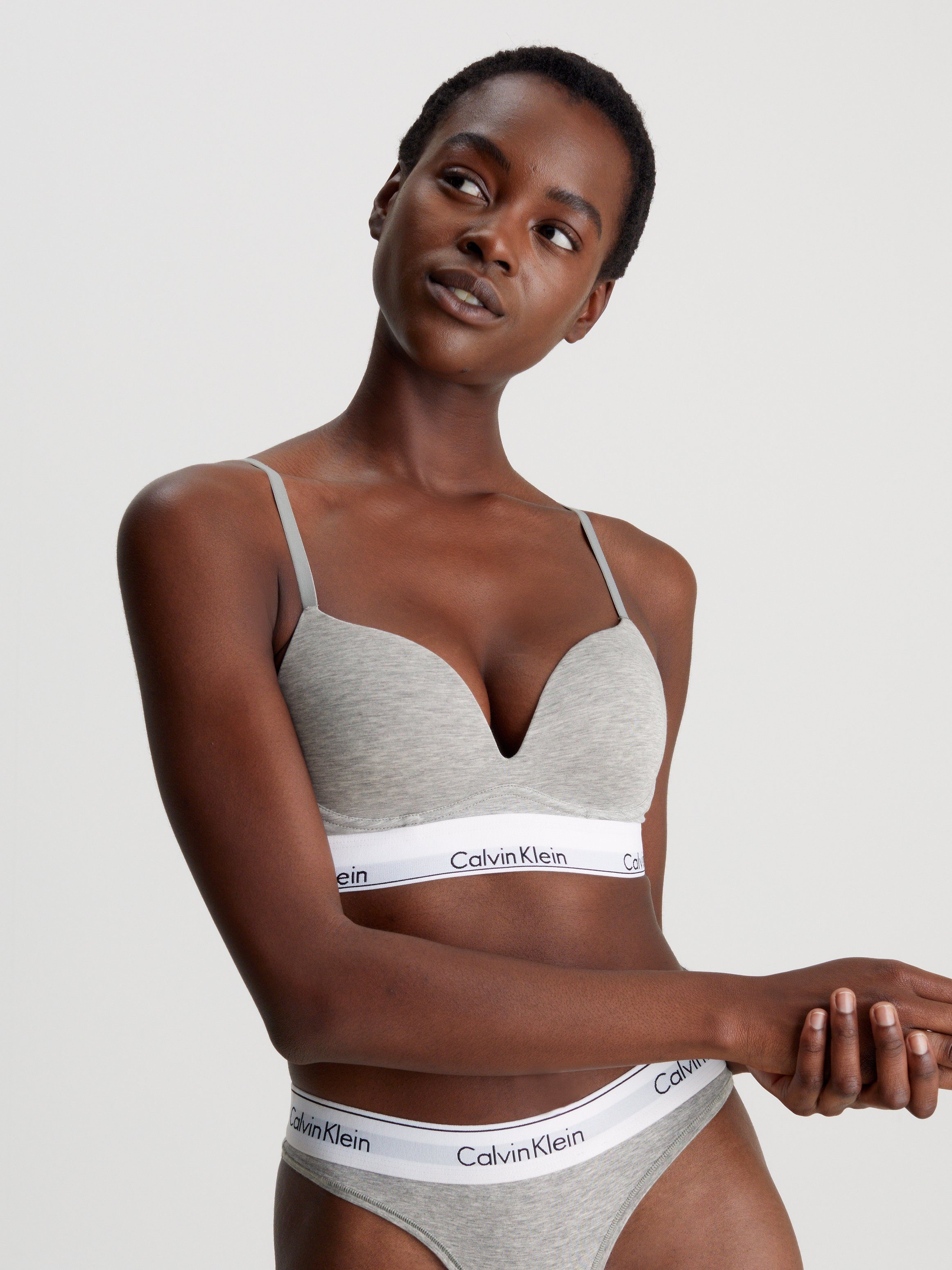 Calvin Klein Underwear Push-up-bh met label in band model 'MODERN CTN'