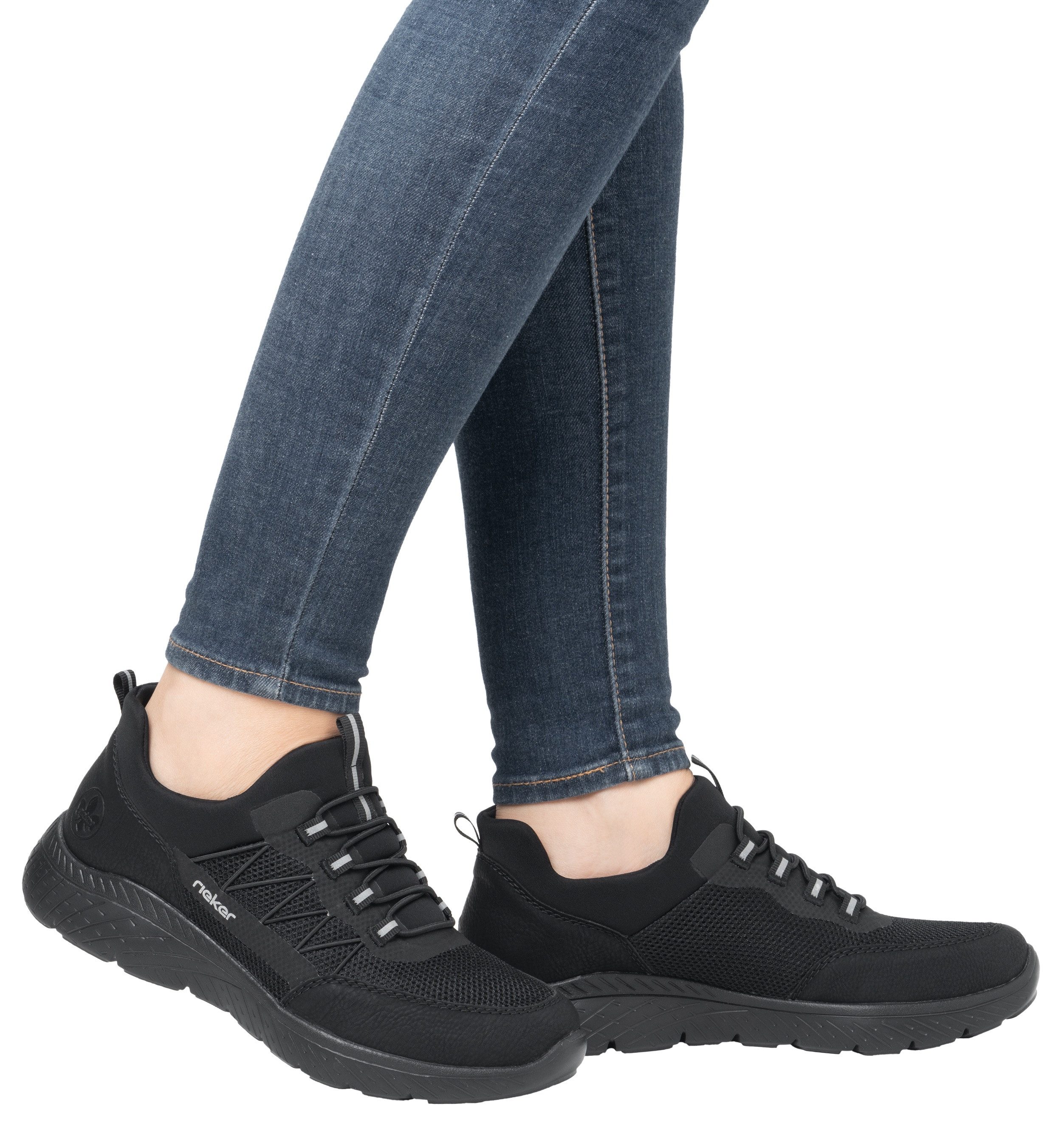 Rieker Slip-on sneakers , instapschoen, slipper, vrijetijdsschoen in vegan uitvoering
