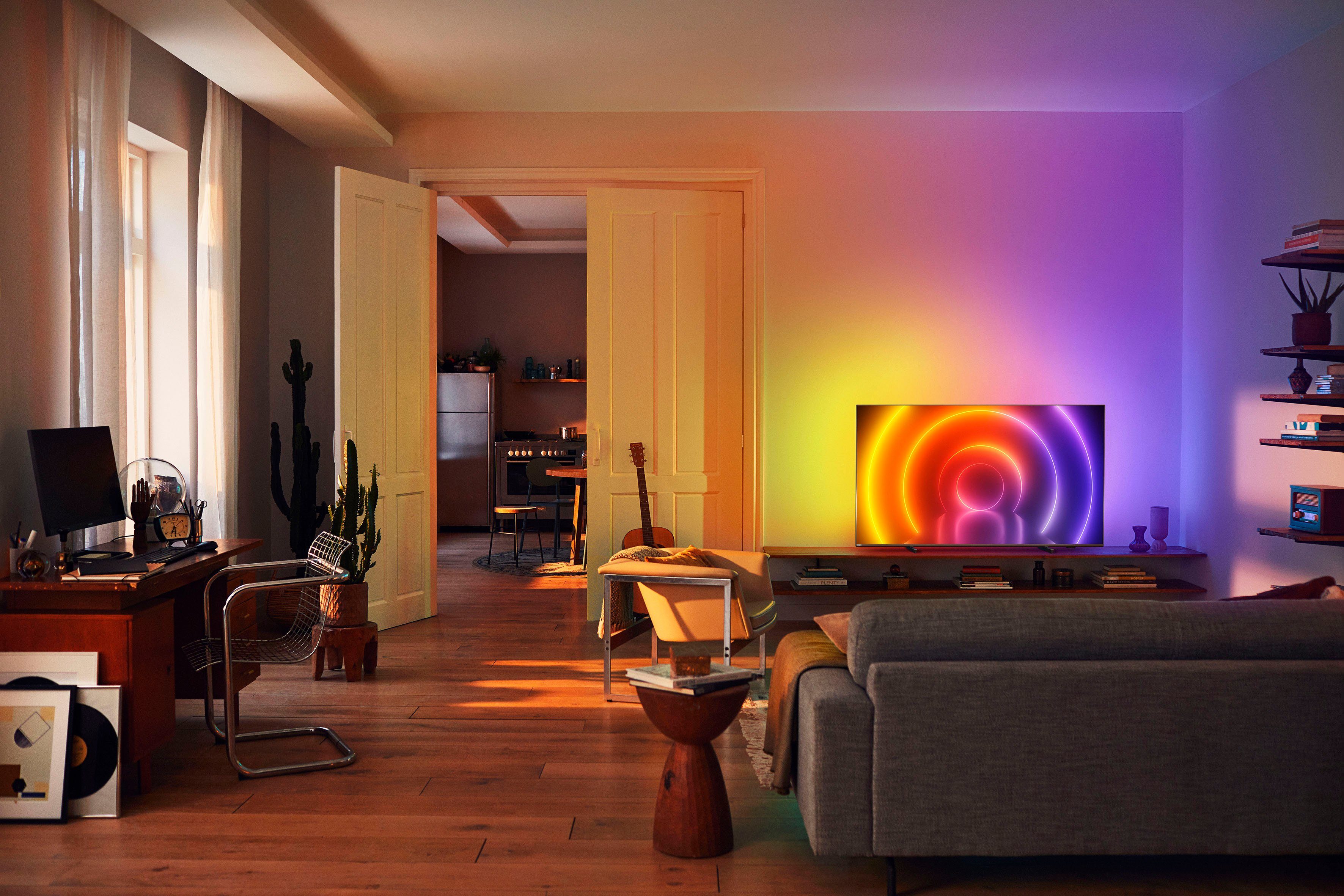 Philips Led-TV 65PUS8106/12, 164 cm / 65", 4K Ultra HD, Android TV - Smart TV, ambilight langs 3 randen
