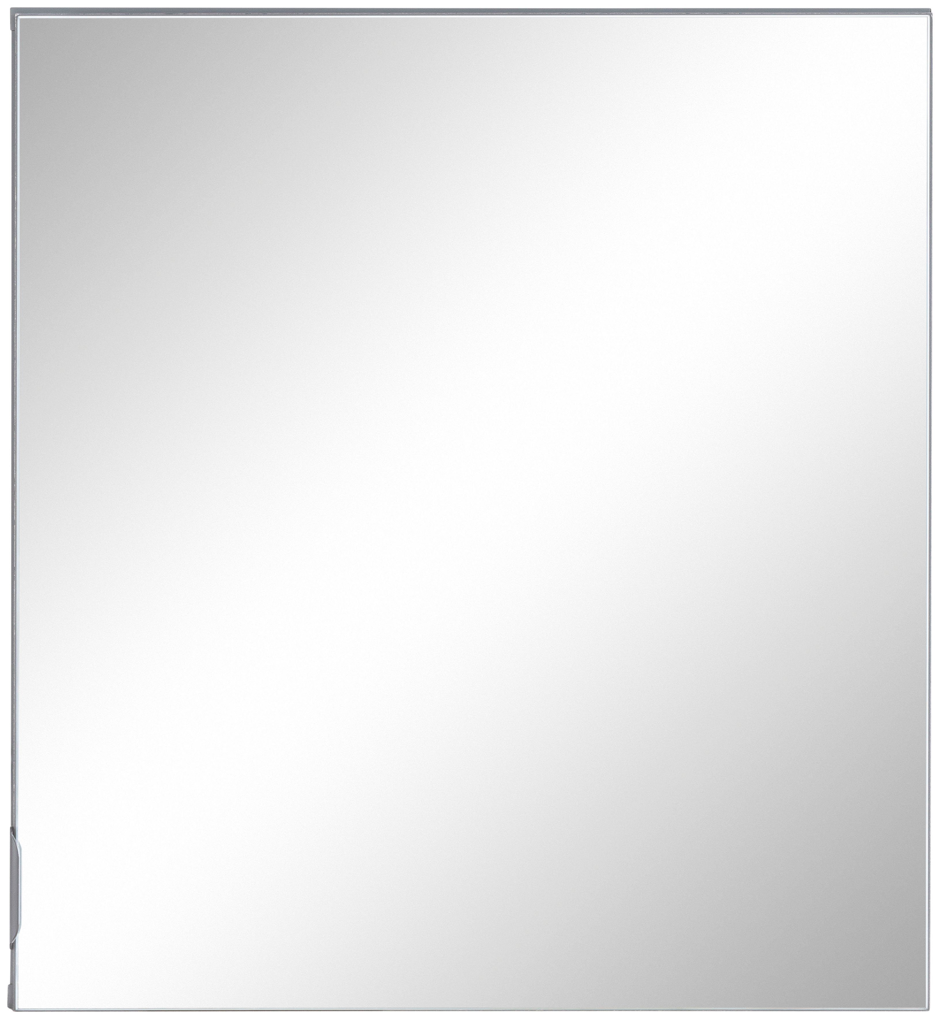 welltime spiegelkast lage, badschrank, badezimmerschrank, 60 cm breit gemakkelijk te onderhouden oppervlak, fsc-gecertificeerd grijs